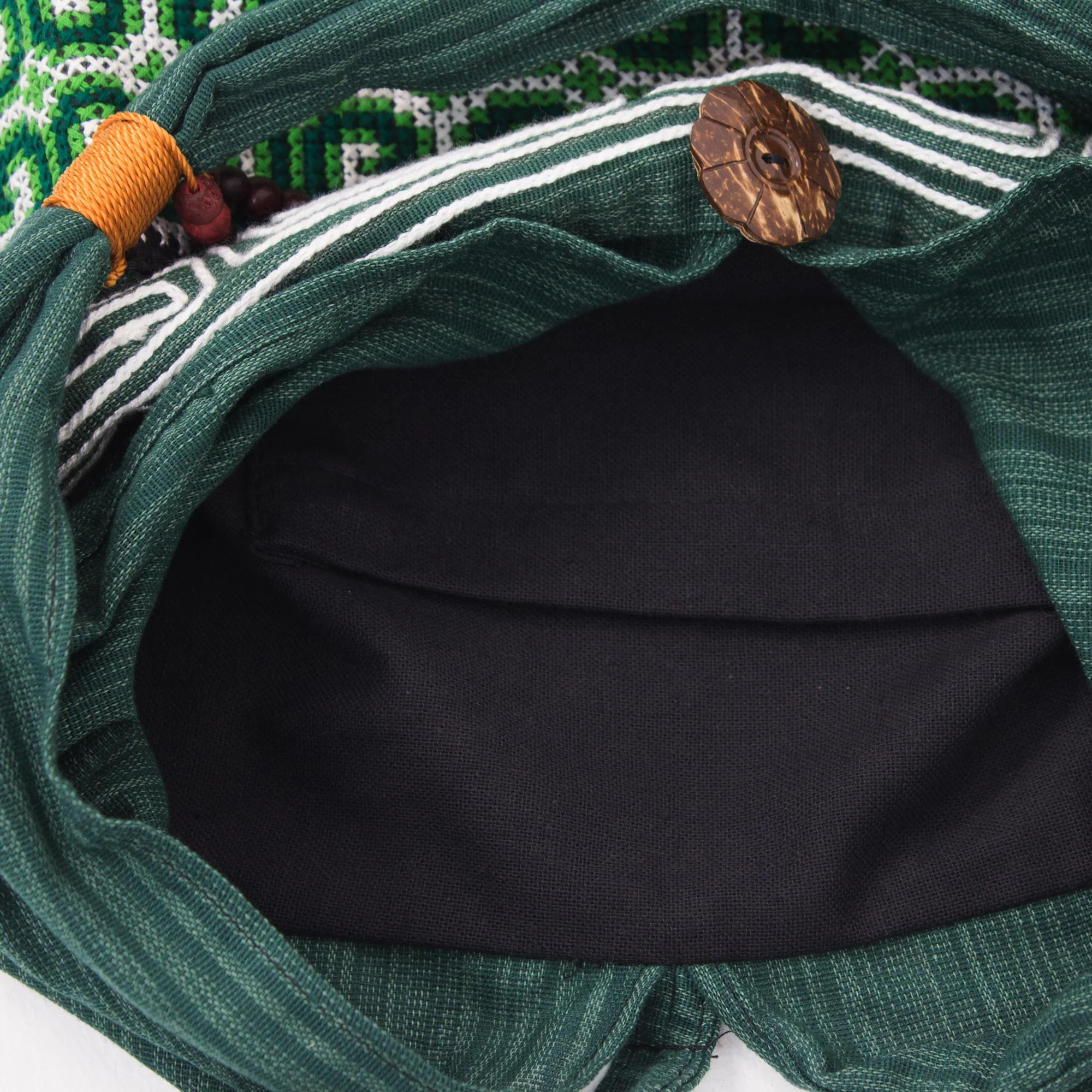 Lanna Forest Embroidered Thai Shoulder Bag - Image 4