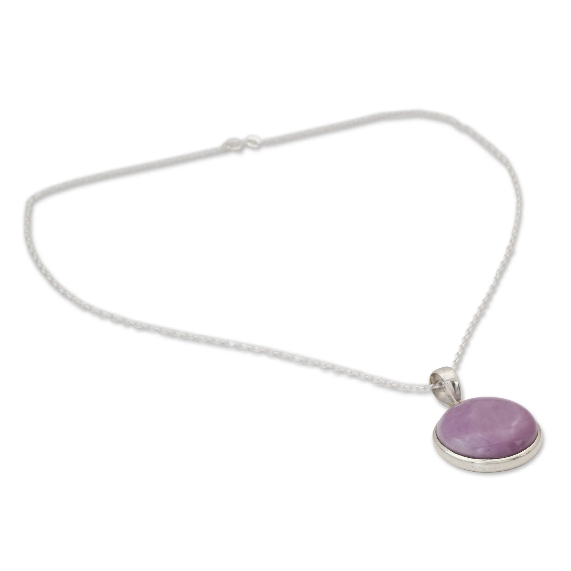 Lavender Muse Phosphosiderite Necklace on Sterling Silver - Image 3