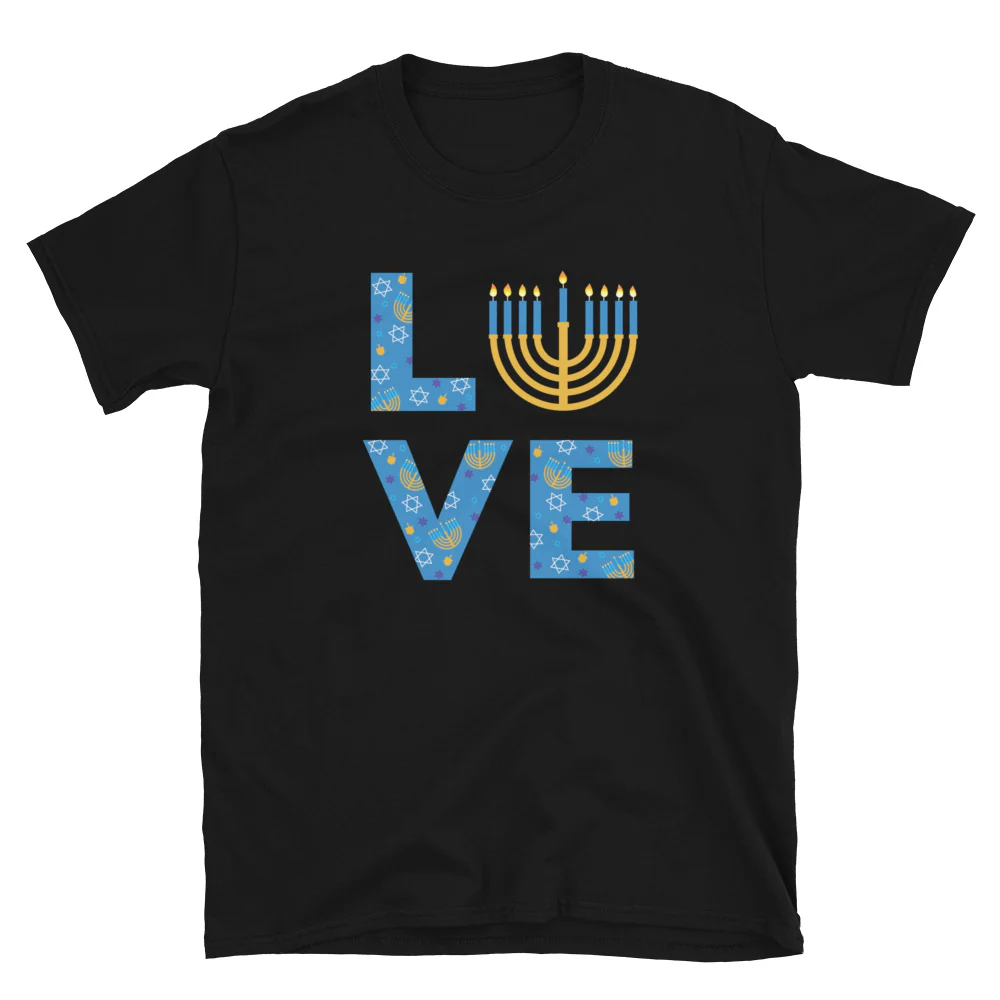 Light & Love Hanukkah T-Shirt - Image 2