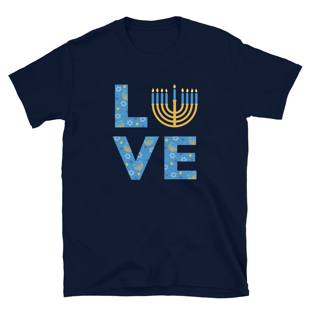Light & Love Hanukkah T-Shirt - Image 3