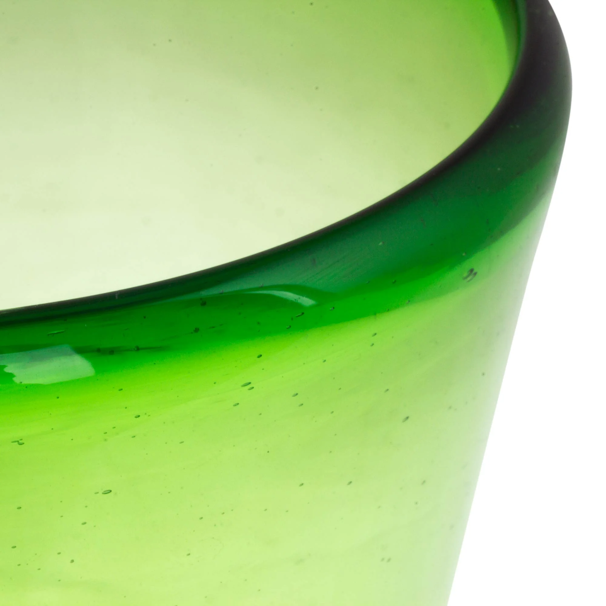 Lime Twist Handblown Recycled Water Glasses - Image 4