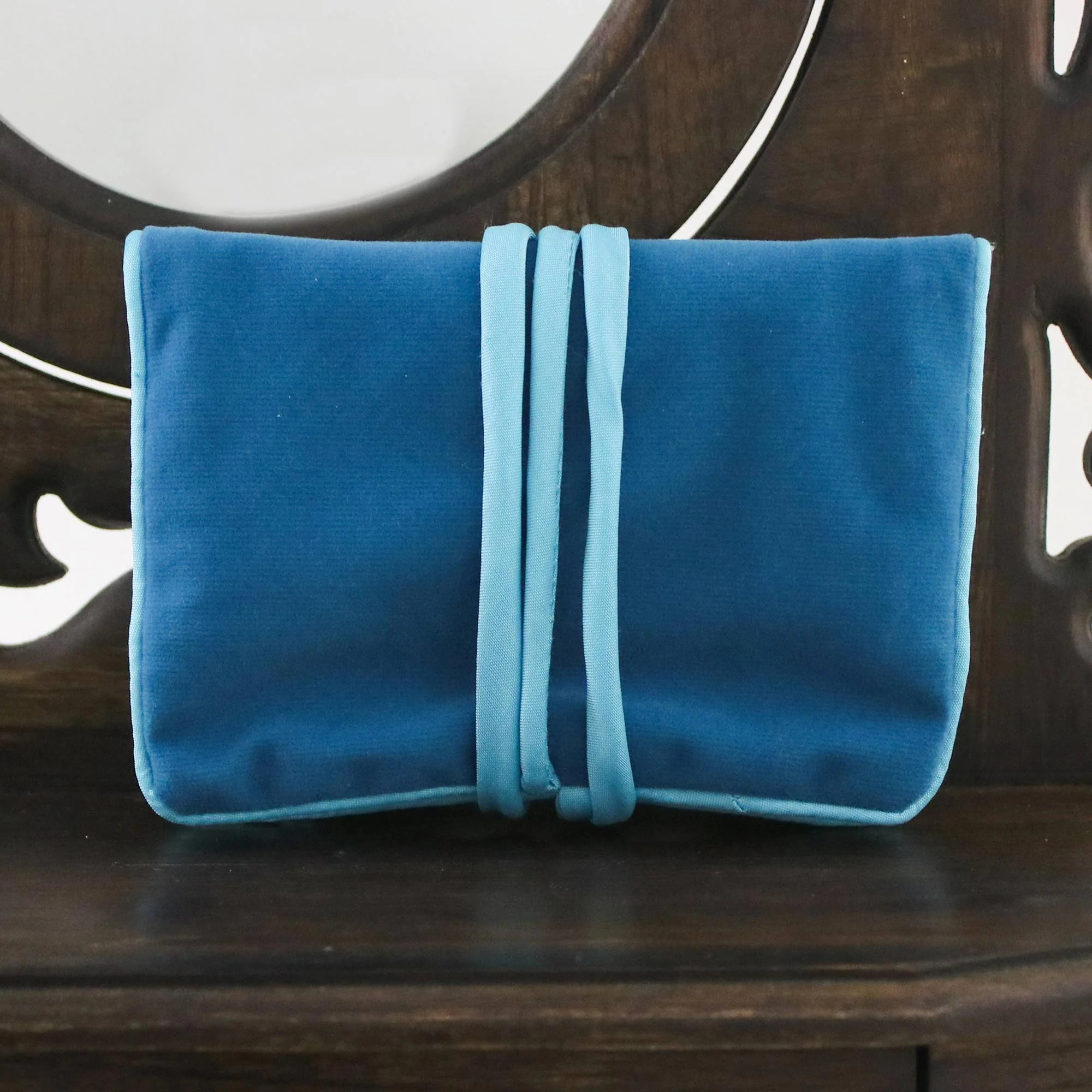 Lisu Sky Fantasy Artisan Crafted Hill Tribe Applique Jewelry Roll - Image 3