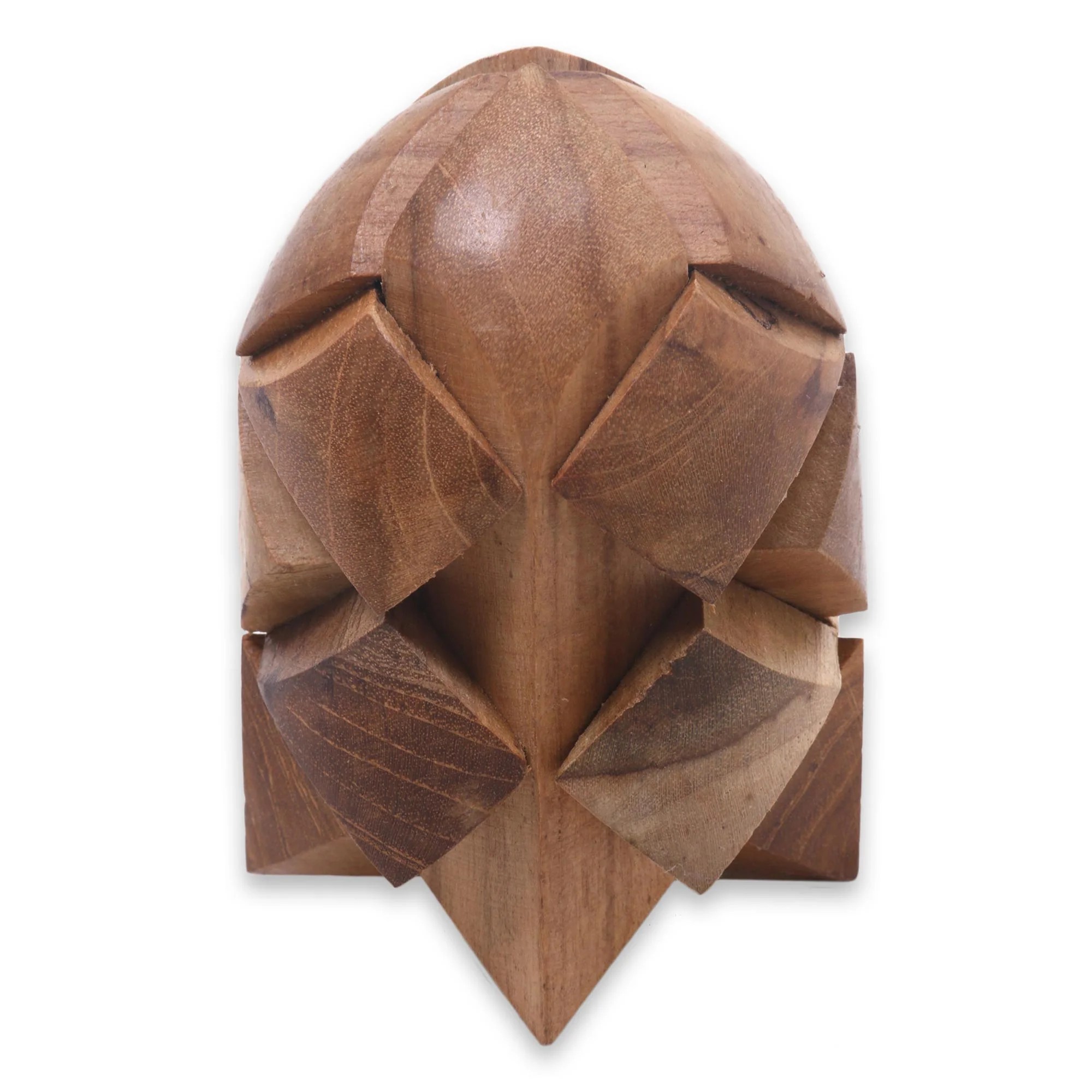 Little Rocket Fair Trade Carved Teak Wood Brainteaser Puzzle from Java - Image 2