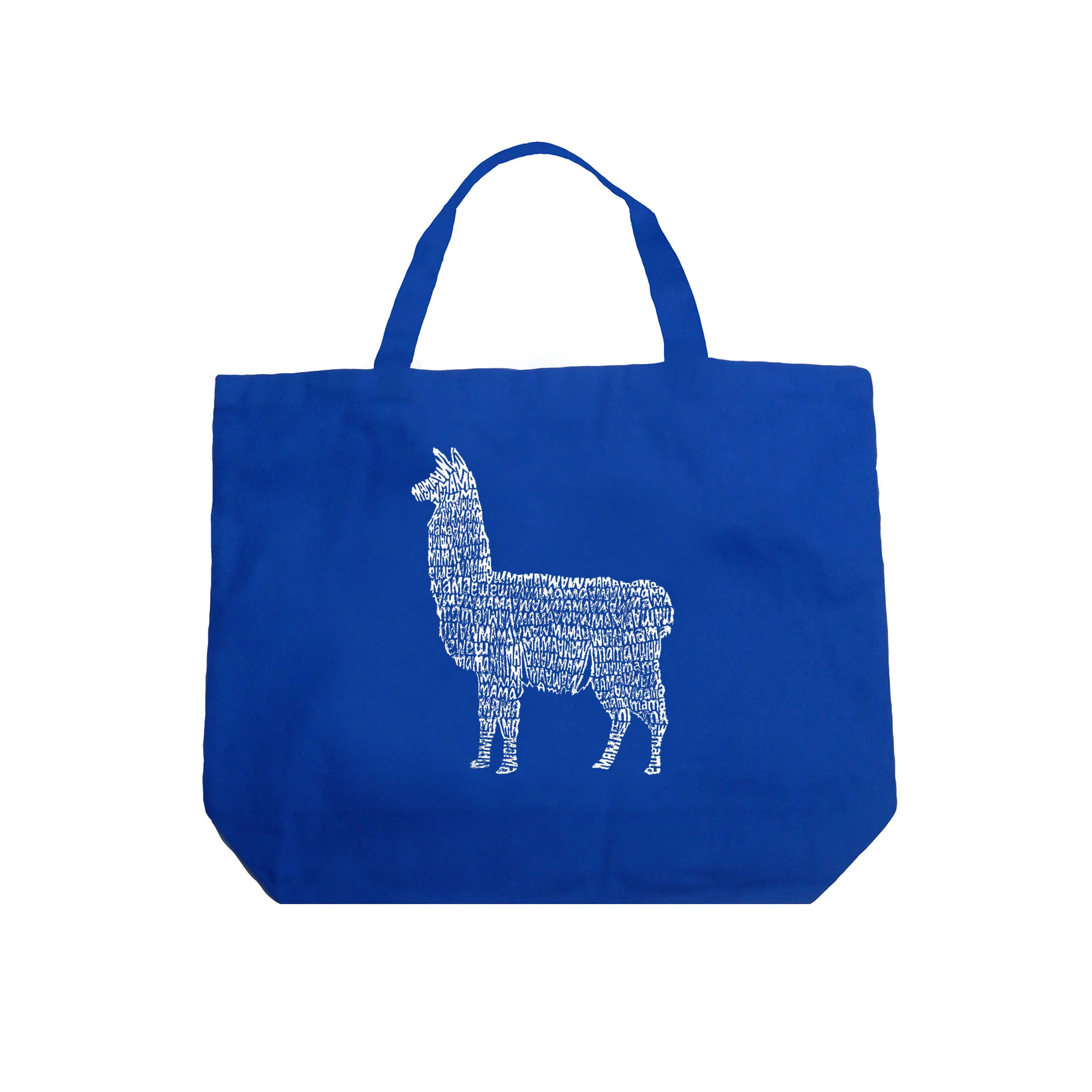 Llama Mama  - Large Word Art Tote Bag - Image 5