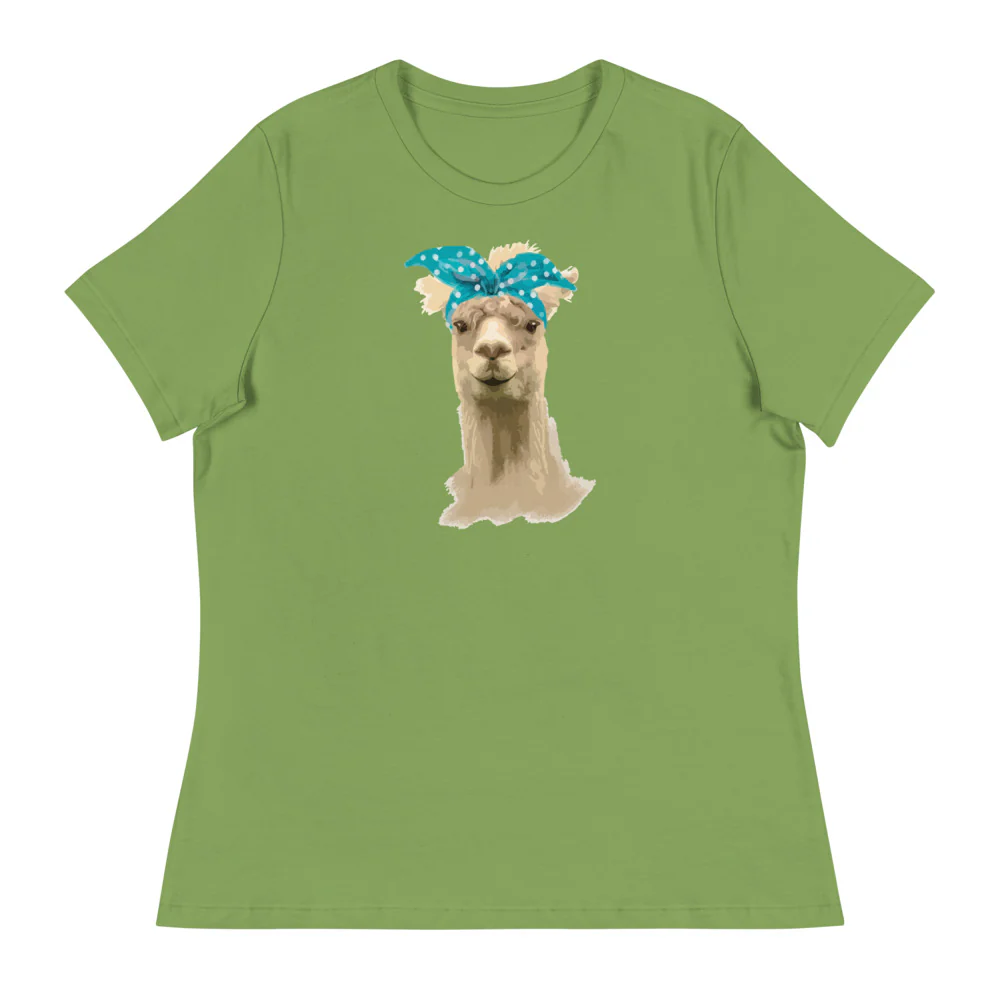 Llama with Sass  Women's Relaxed T-Shirt - Image 6