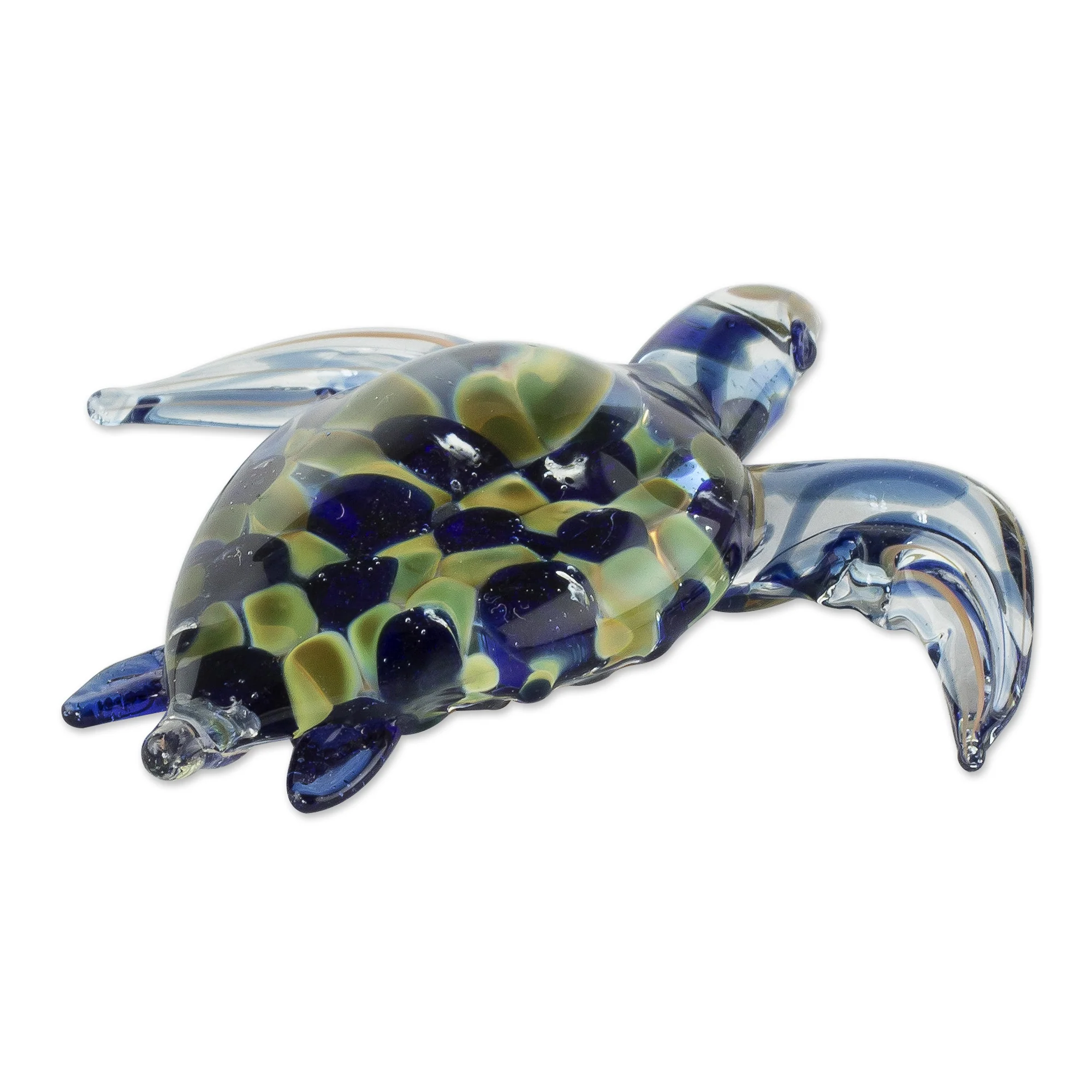 Loggerhead Turtle Handmade Art Glass Loggerhead Turtle Figurine - Image 5