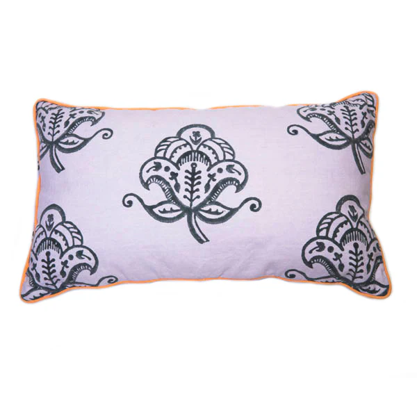 Long Metallic Block Print Pillow - Image 6