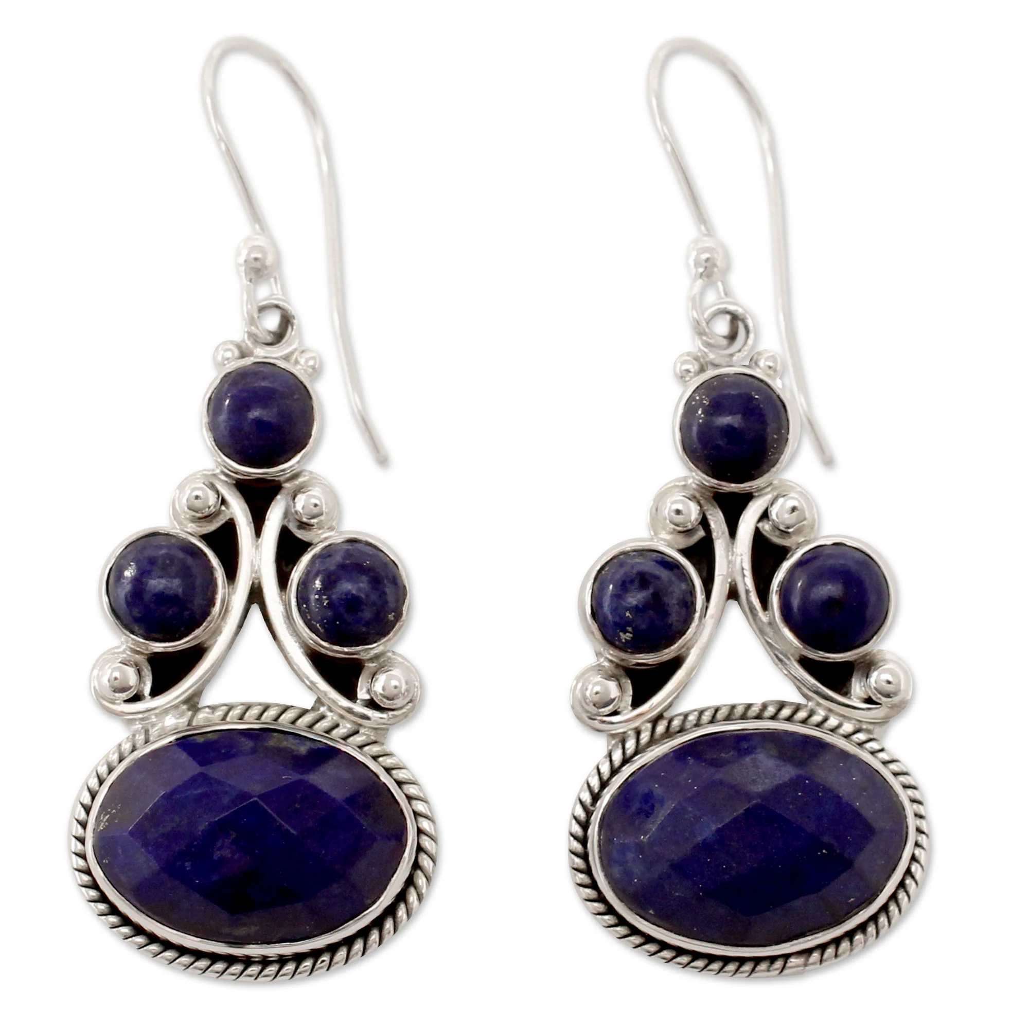 Love Foretold Lapis Lazuli Dangle Earrings - Image 2