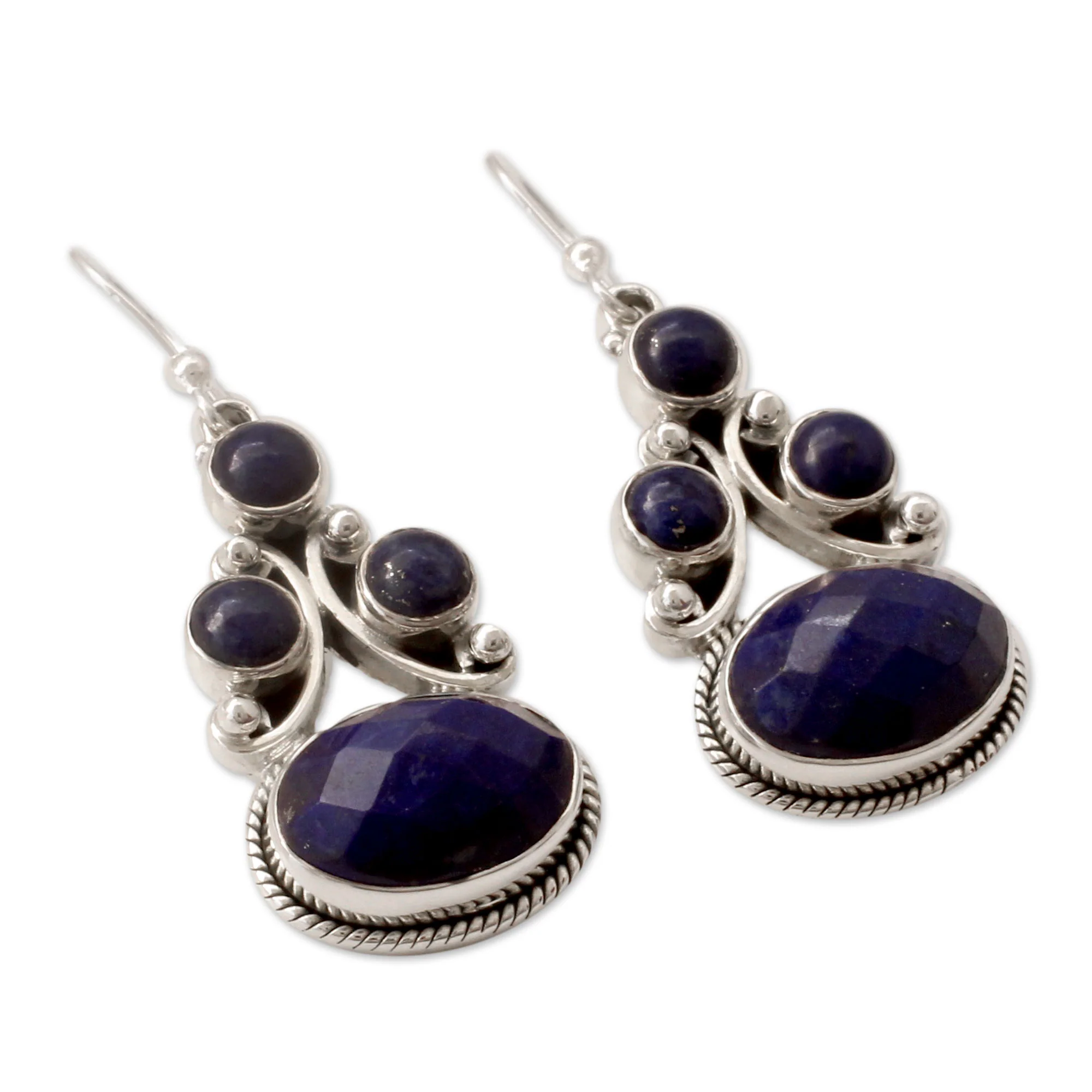 Love Foretold Lapis Lazuli Dangle Earrings - Image 3