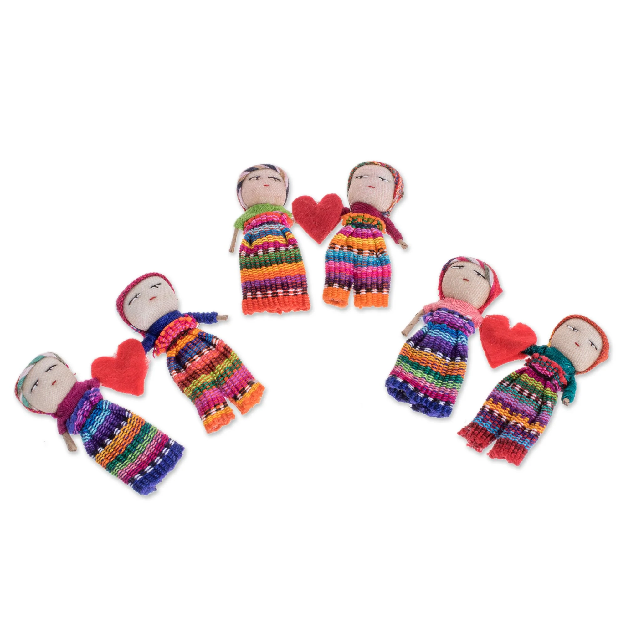 Love & Hope Worry Dolls with Hearts - Image 2