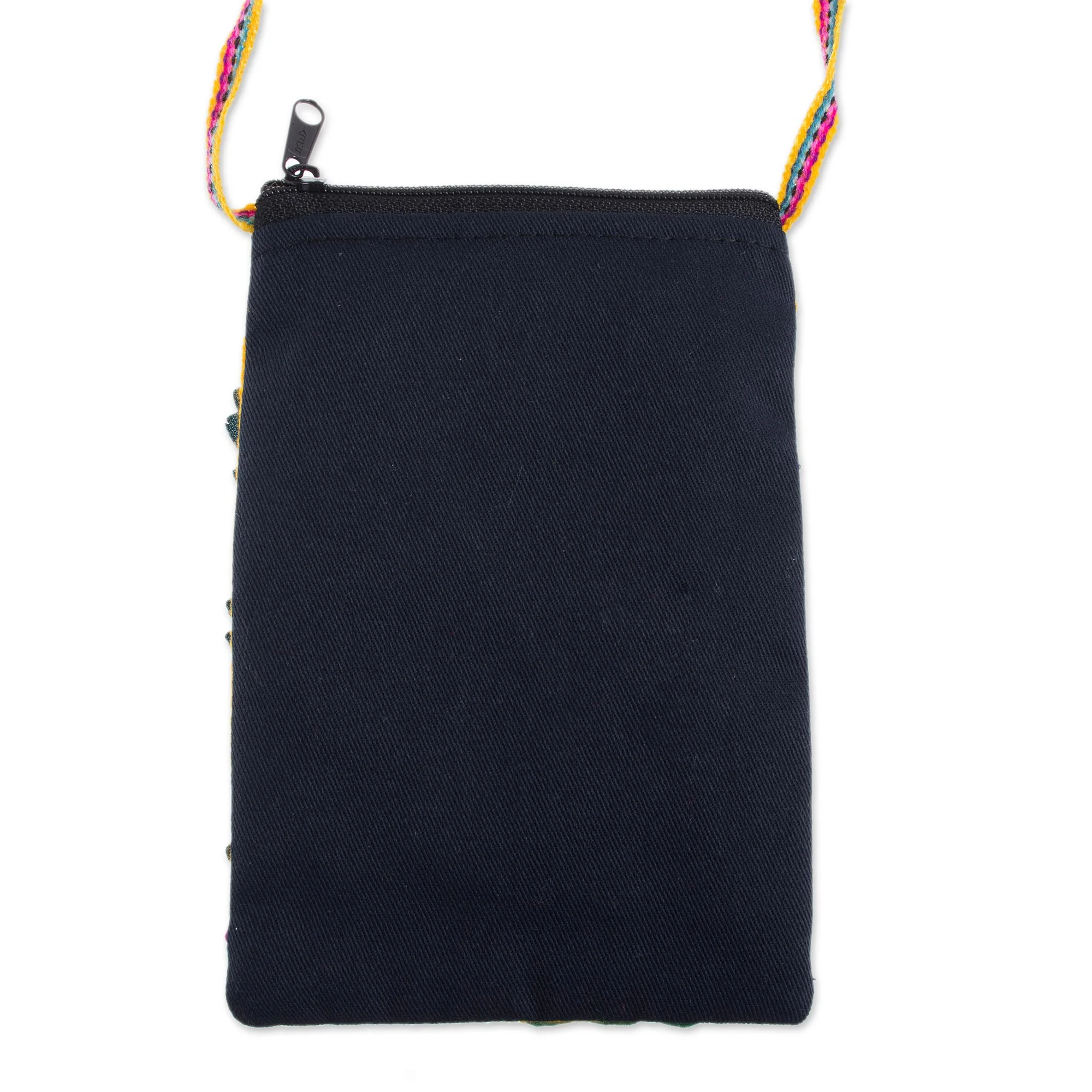 Love in the Mountains Andean Mountain Couple Cotton Blend Appliqué Shoulder Bag - Image 4