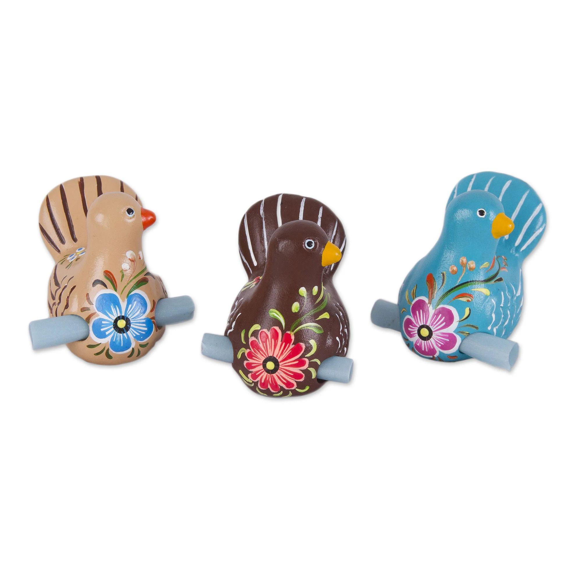 Love Messenger Hand Painted Ceramic Doves for Love Notes (Set of 3) - Image 2