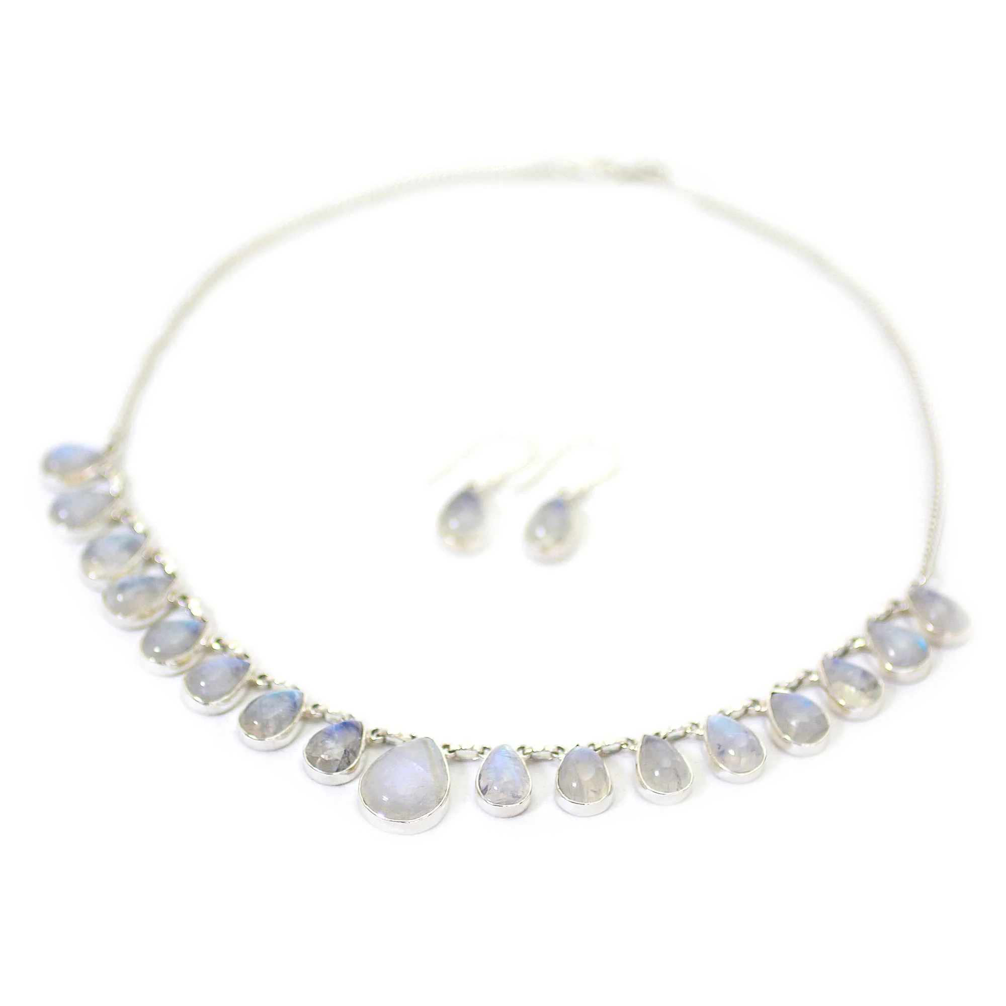 Lovely Morning Moonstone & Silver Jewelry Set - Image 3
