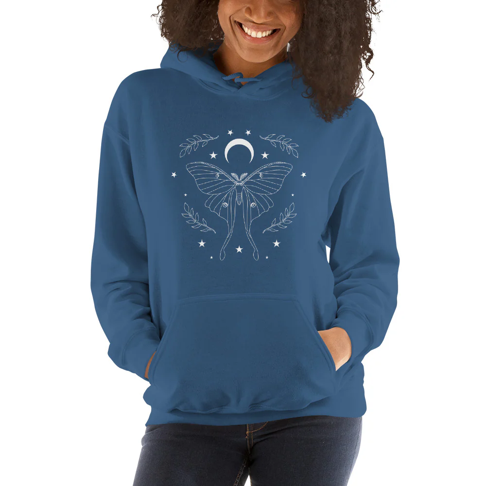 Luna Moth Hoodie - Image 2