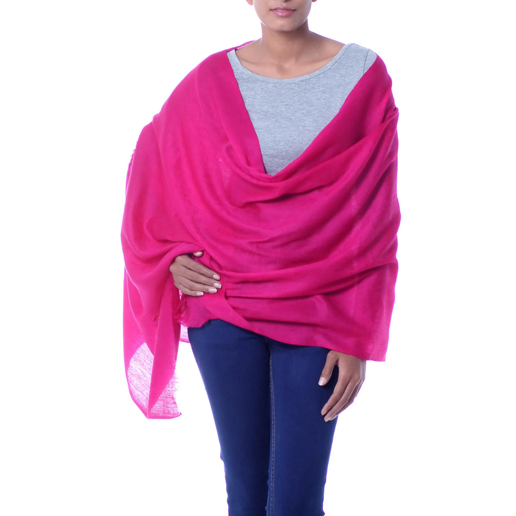 Magenta Glamour Shawl - Image 2