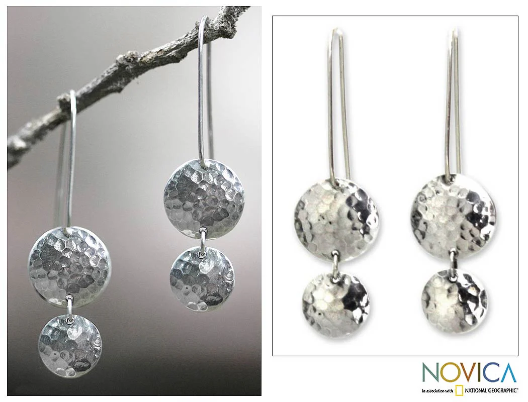 Magical Shields Sterling Silver Earrings