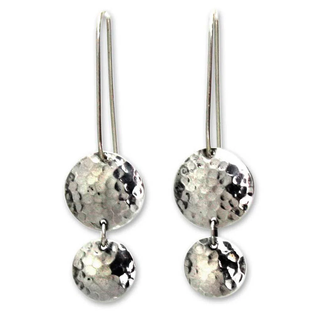 Magical Shields Sterling Silver Earrings - Image 2
