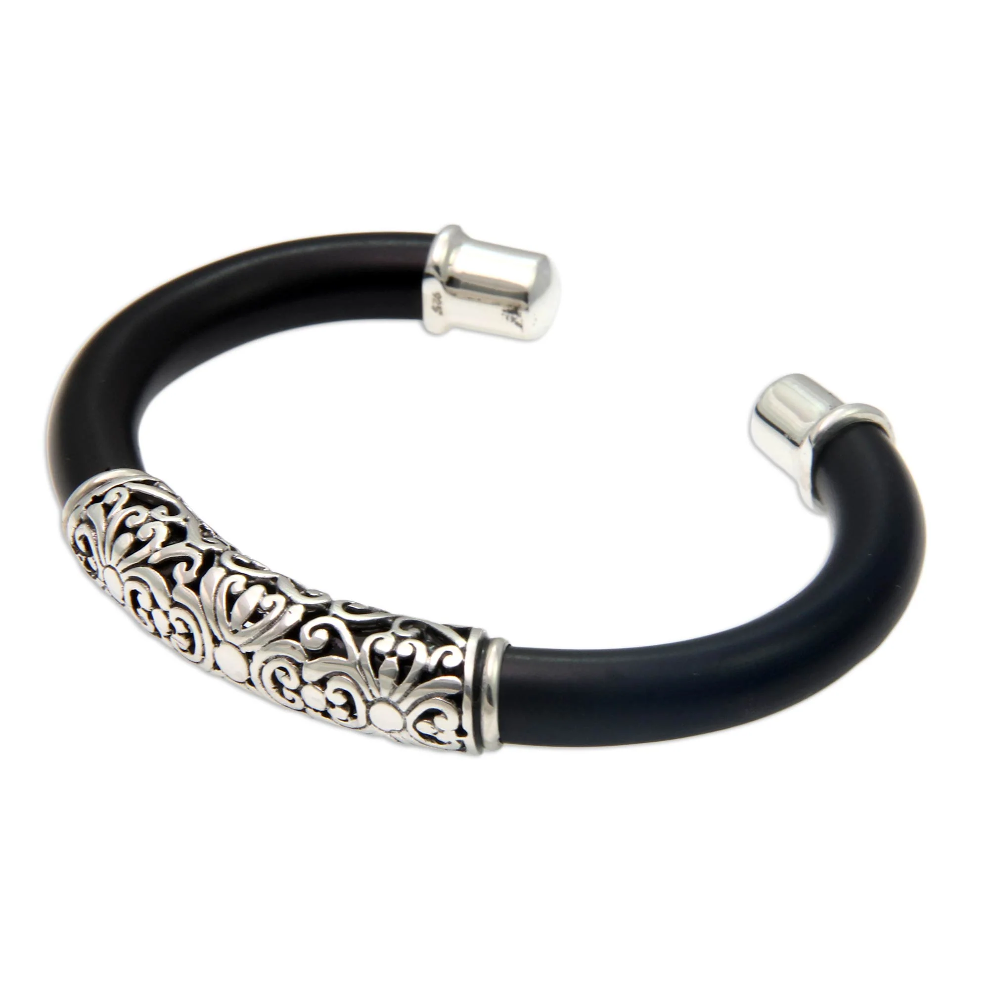 Magnificent Bali Sterling Silver Bracelet - Image 3