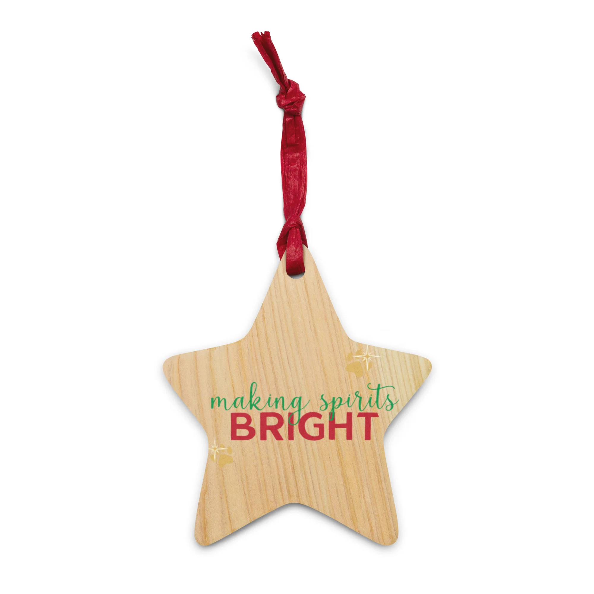Making Spirits Bright Wooden Ornament - Image 6