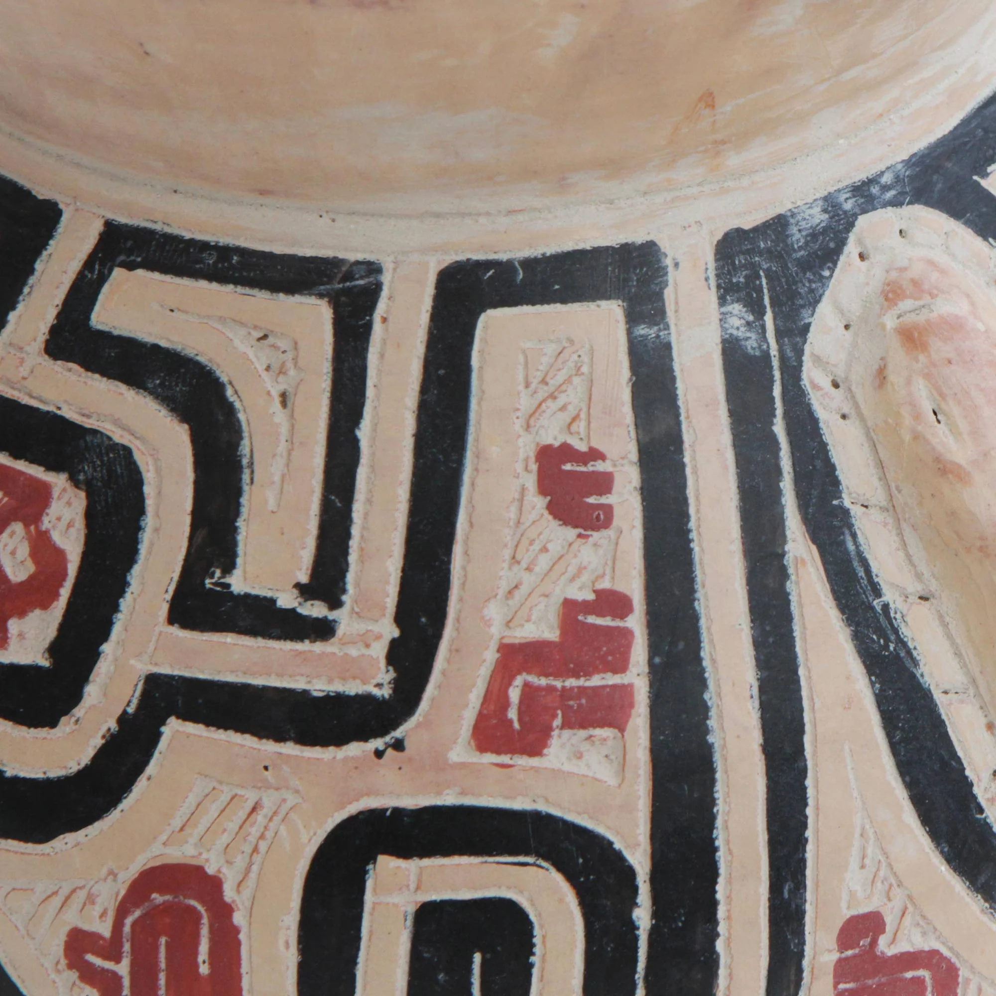 Marajoara Style Handcrafted Ceramic Decorative Vase from Brazil (5.5 in.) - Image 3