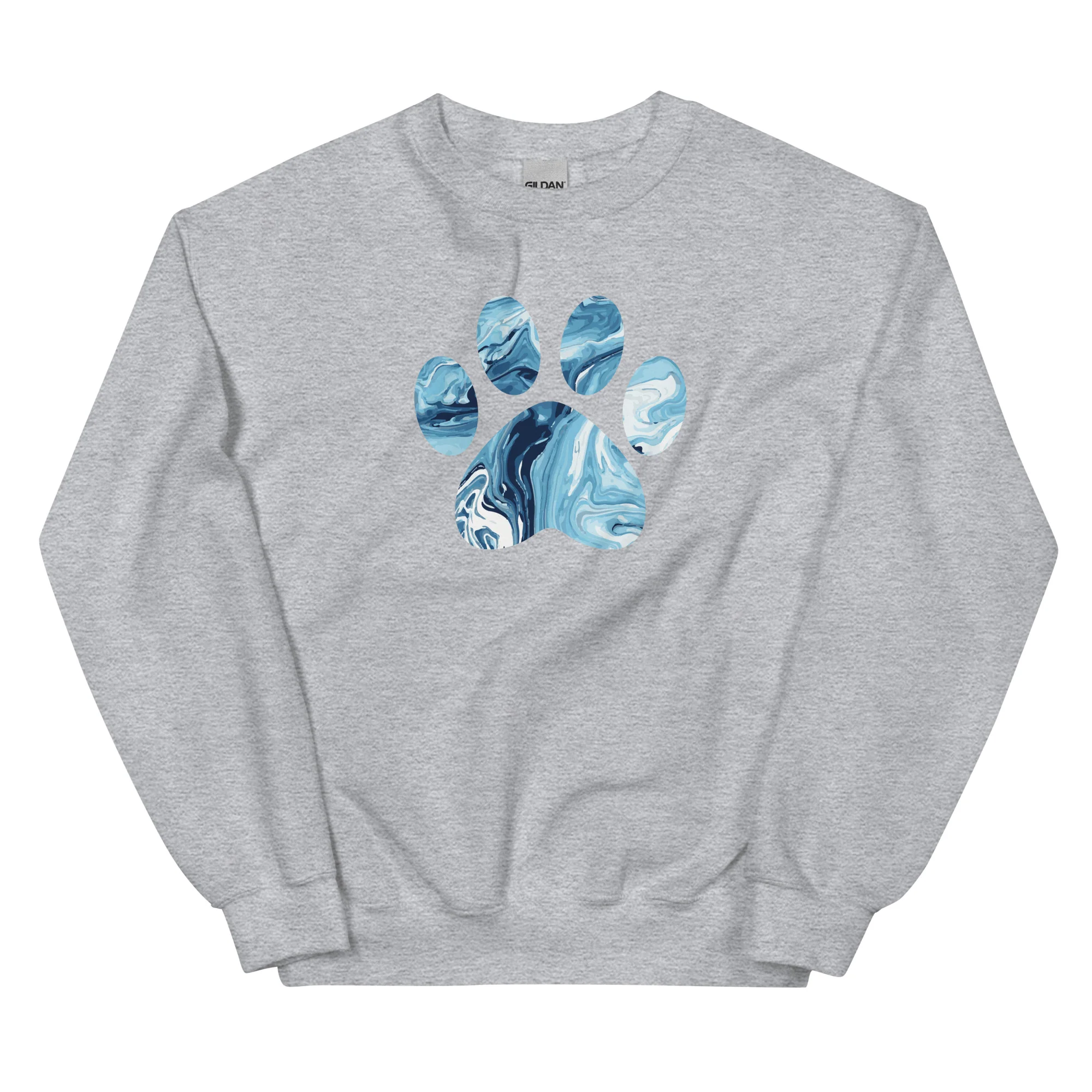 Marbled Paw Crewneck Sweatshirt - Image 8