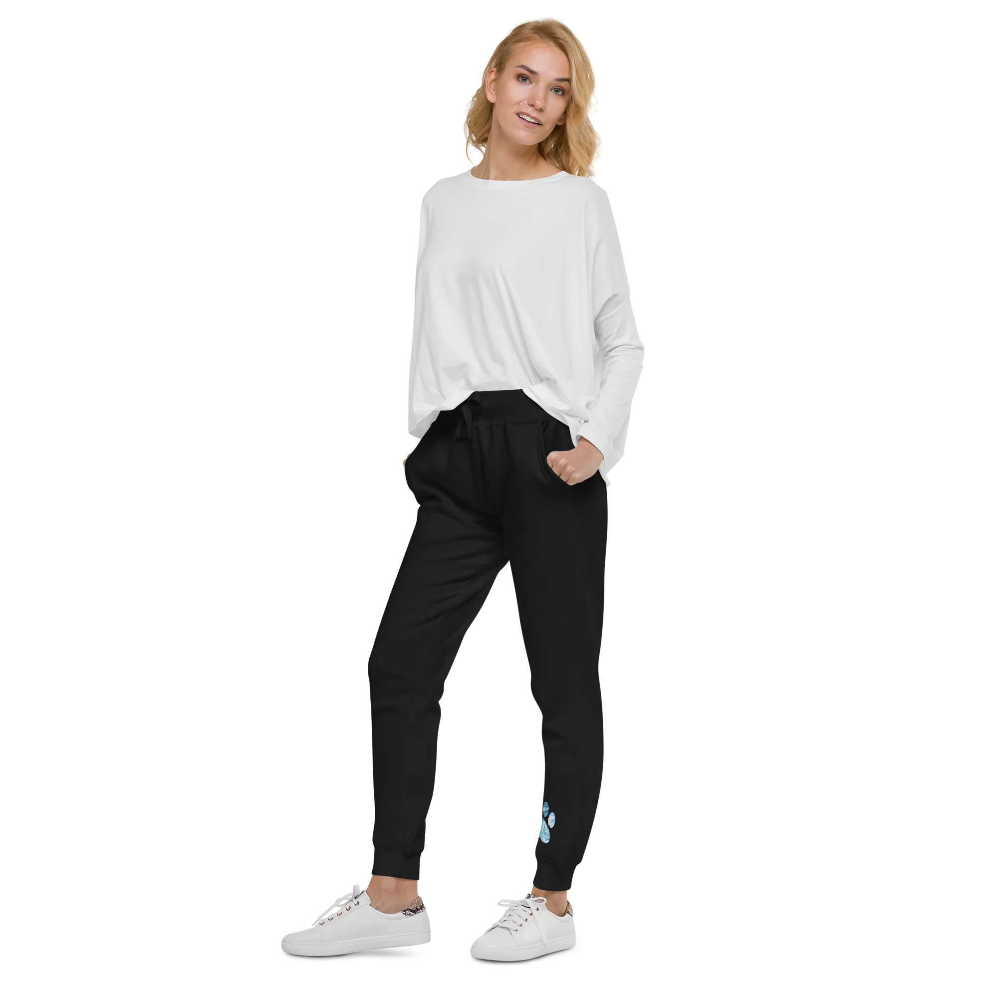 Marbled Paw Fleece Sweatpants - Image 3