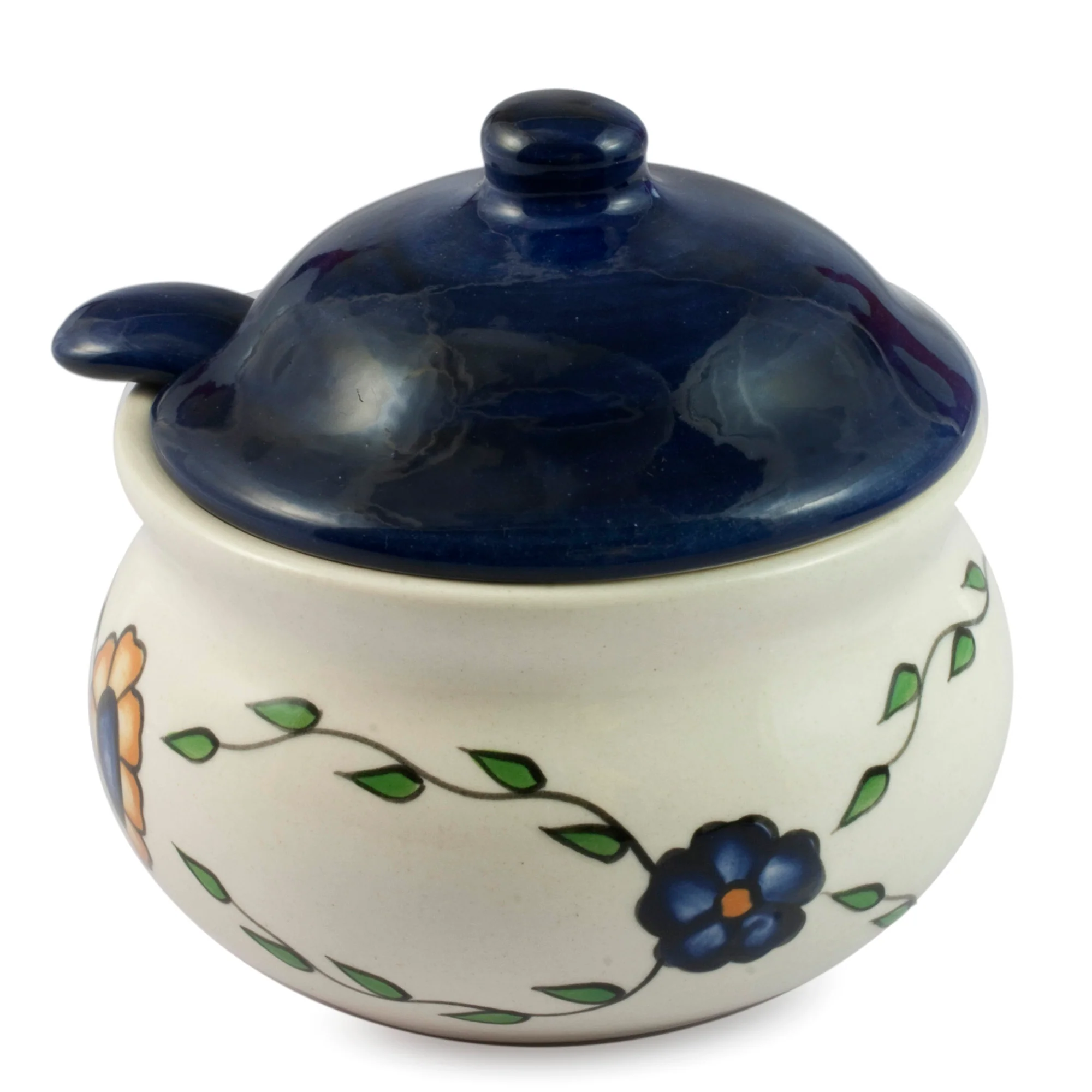 Margarita Floral Ceramic Sugar Bowl - Image 2