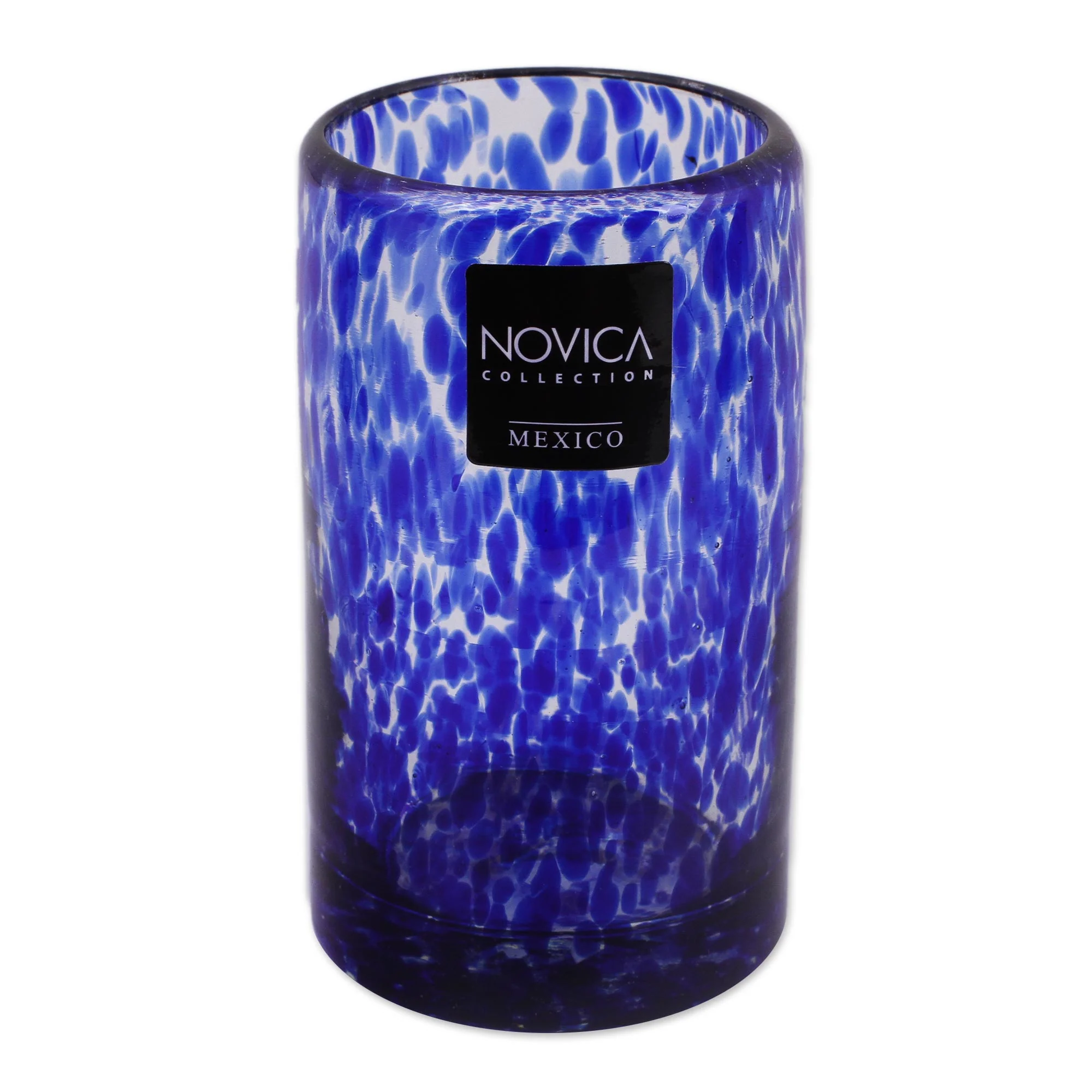 Marine Hand Blown Confetti Juice Glass Set - Image 3
