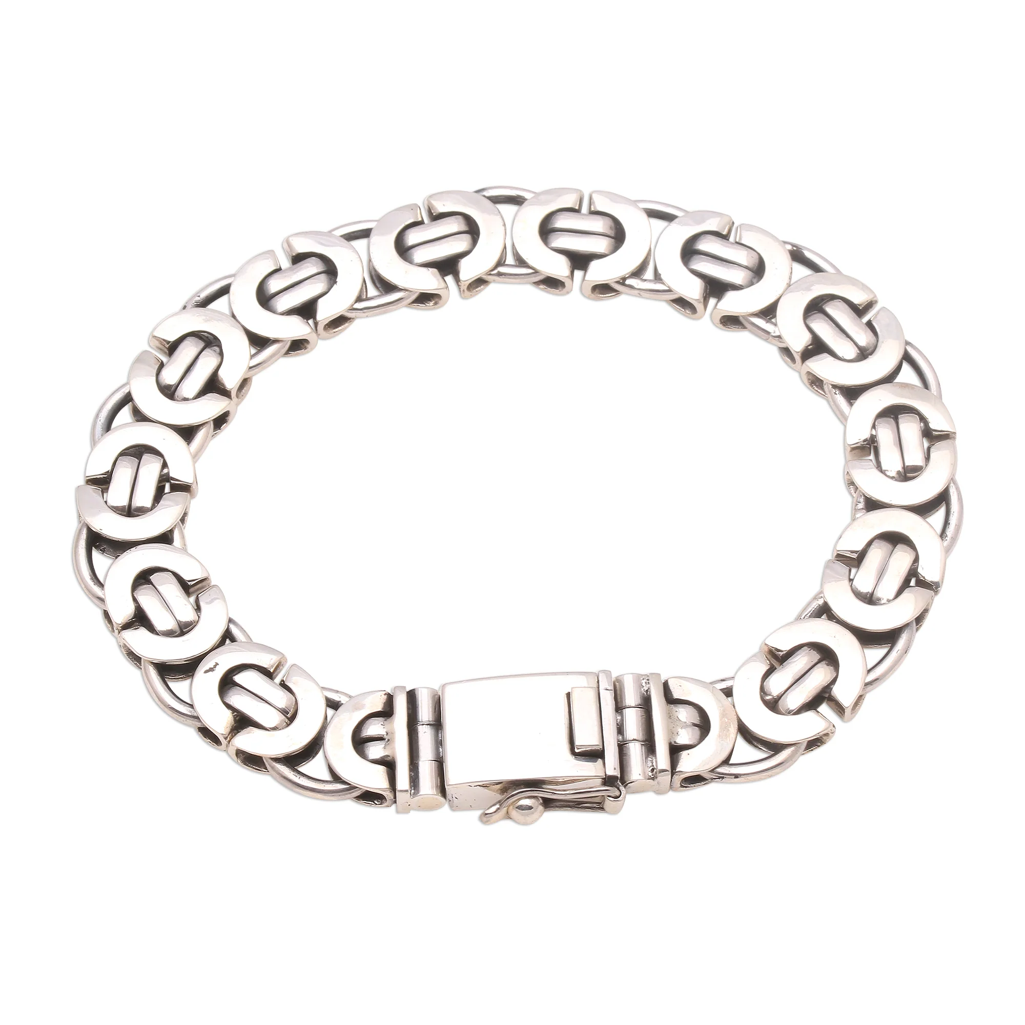 Mariner Beauty Sterling Silver Mariner Chain Bracelet from Bali - Image 4