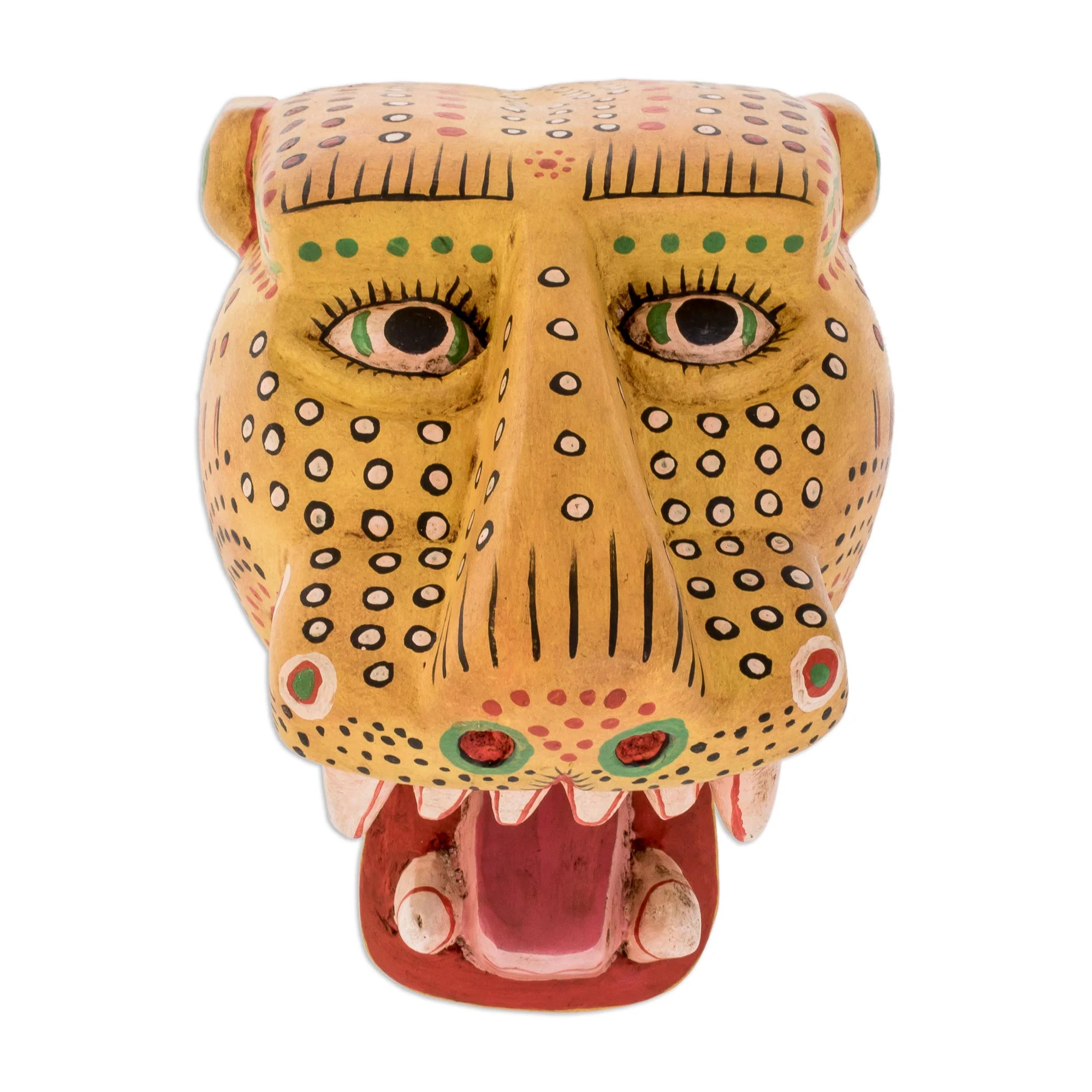Maya Jaguar Pinewood Sculpture - Image 2
