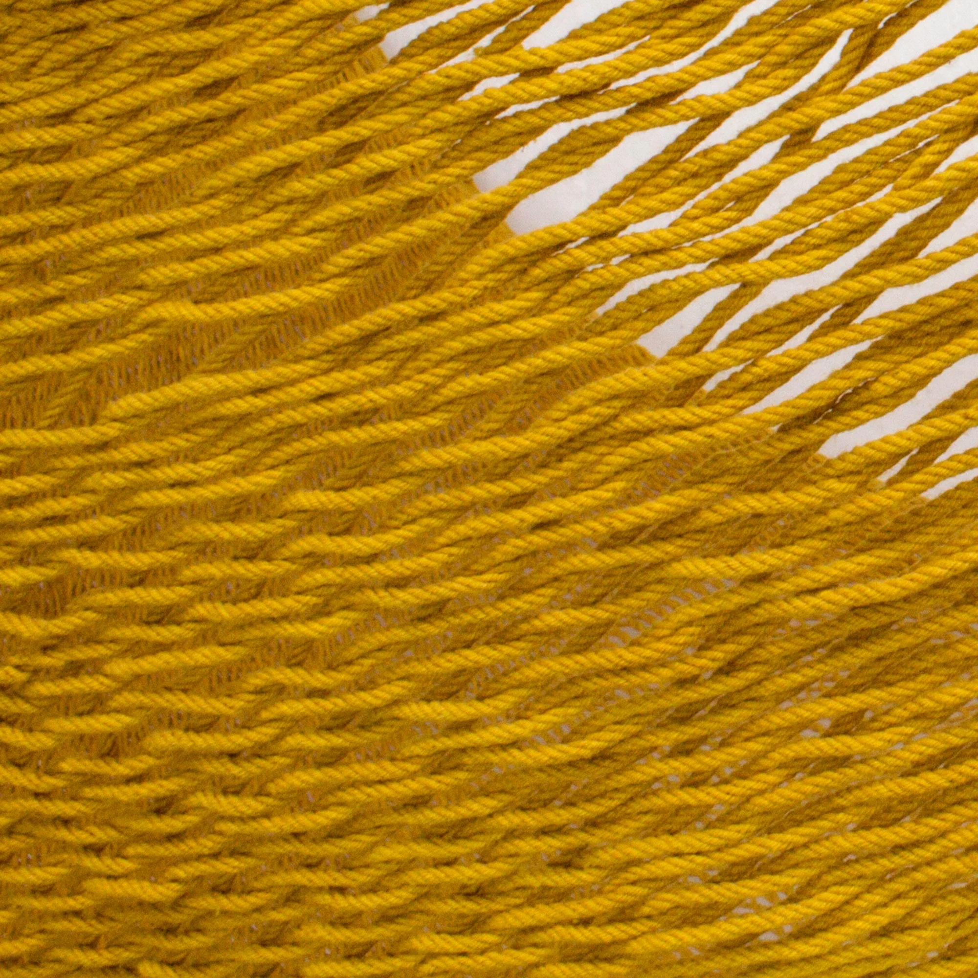 Maya Mustard Mustard Yellow Cotton Hand Woven Maya Double Hammock - Image 3