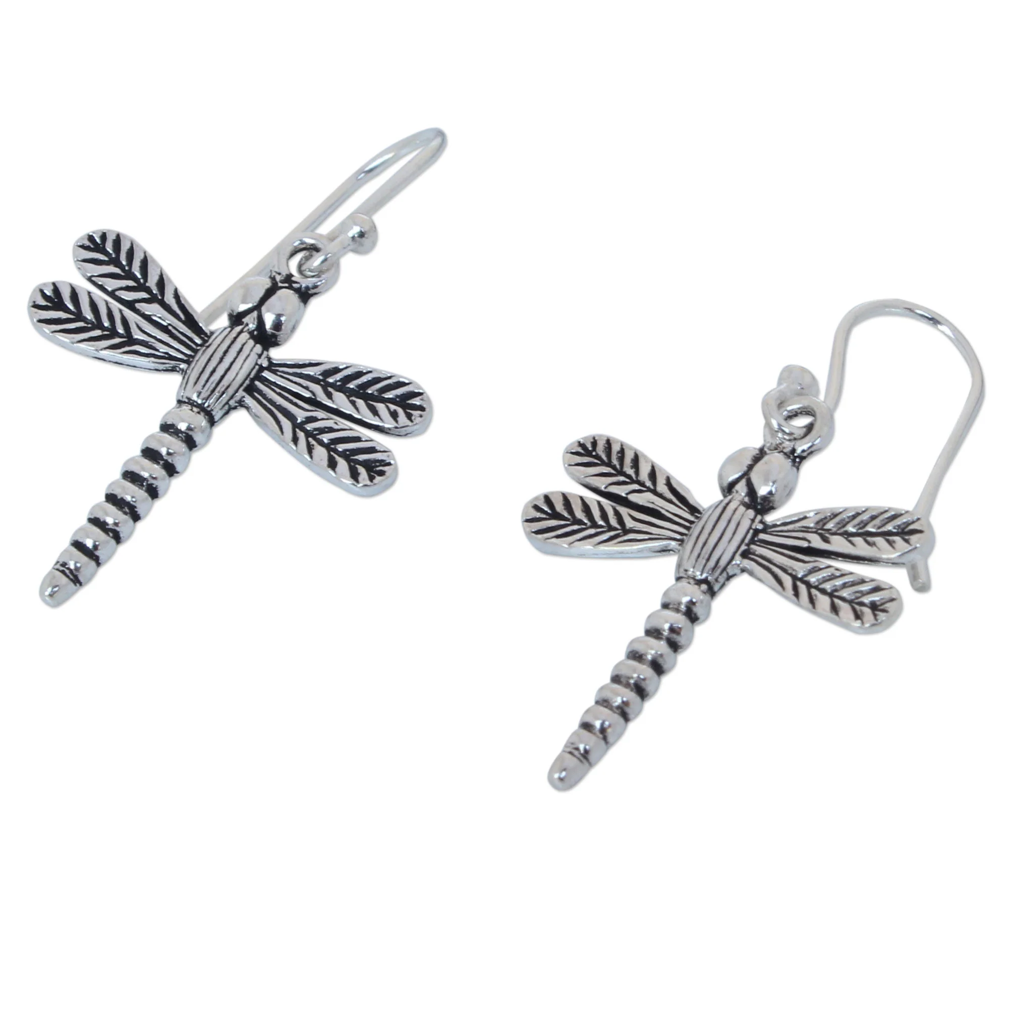 Mekong Dragonflies Sterling Silver Earrings - Image 3