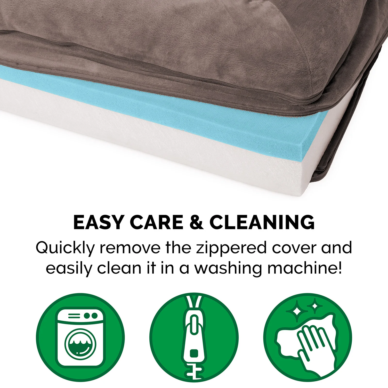 Memory Foam Faux Fur & Velvet Sofa-Style Pet Bed - Image 5