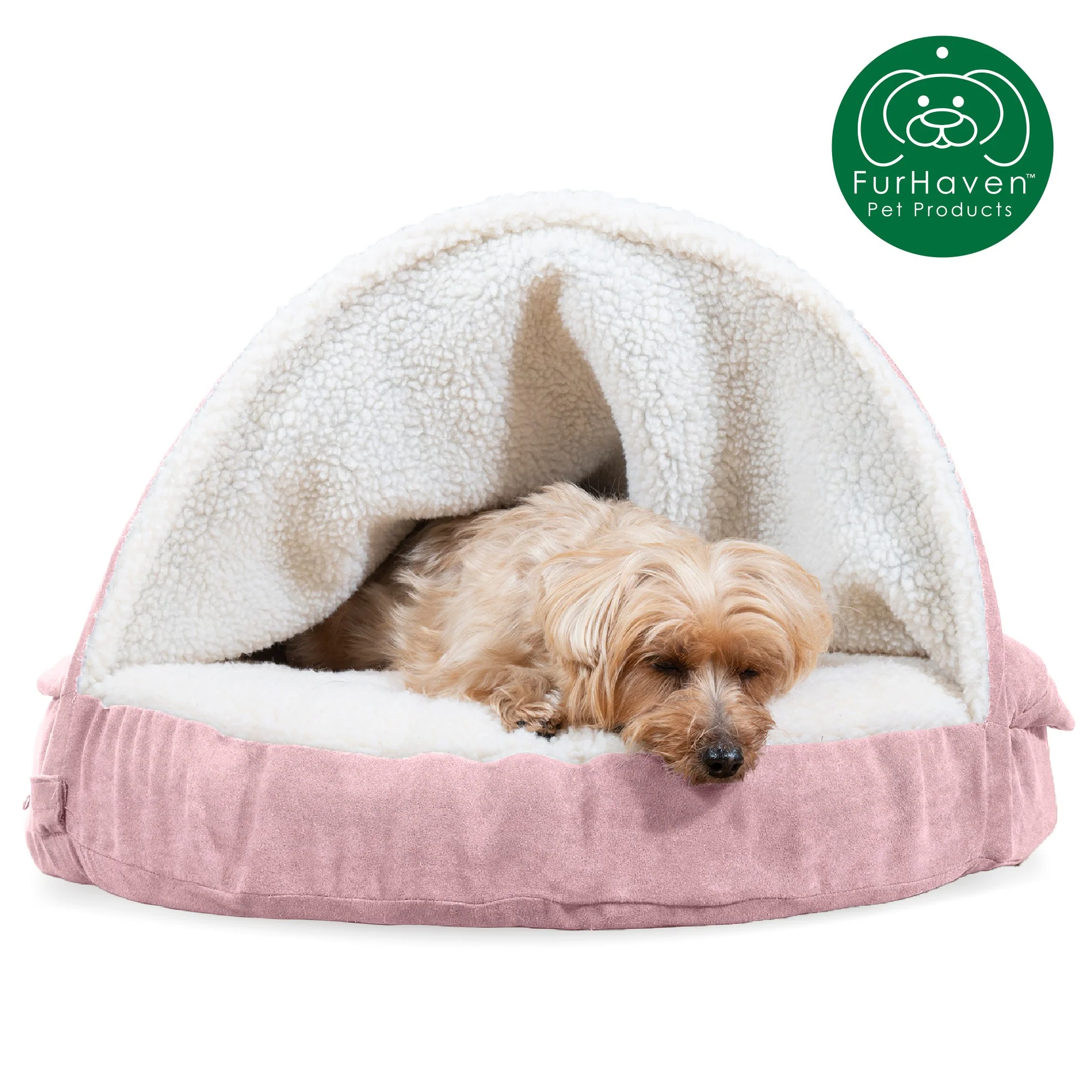 Memory Foam Faux Sheepskin Snuggery Burrow Dog & Cat Pet Bed - Image 21