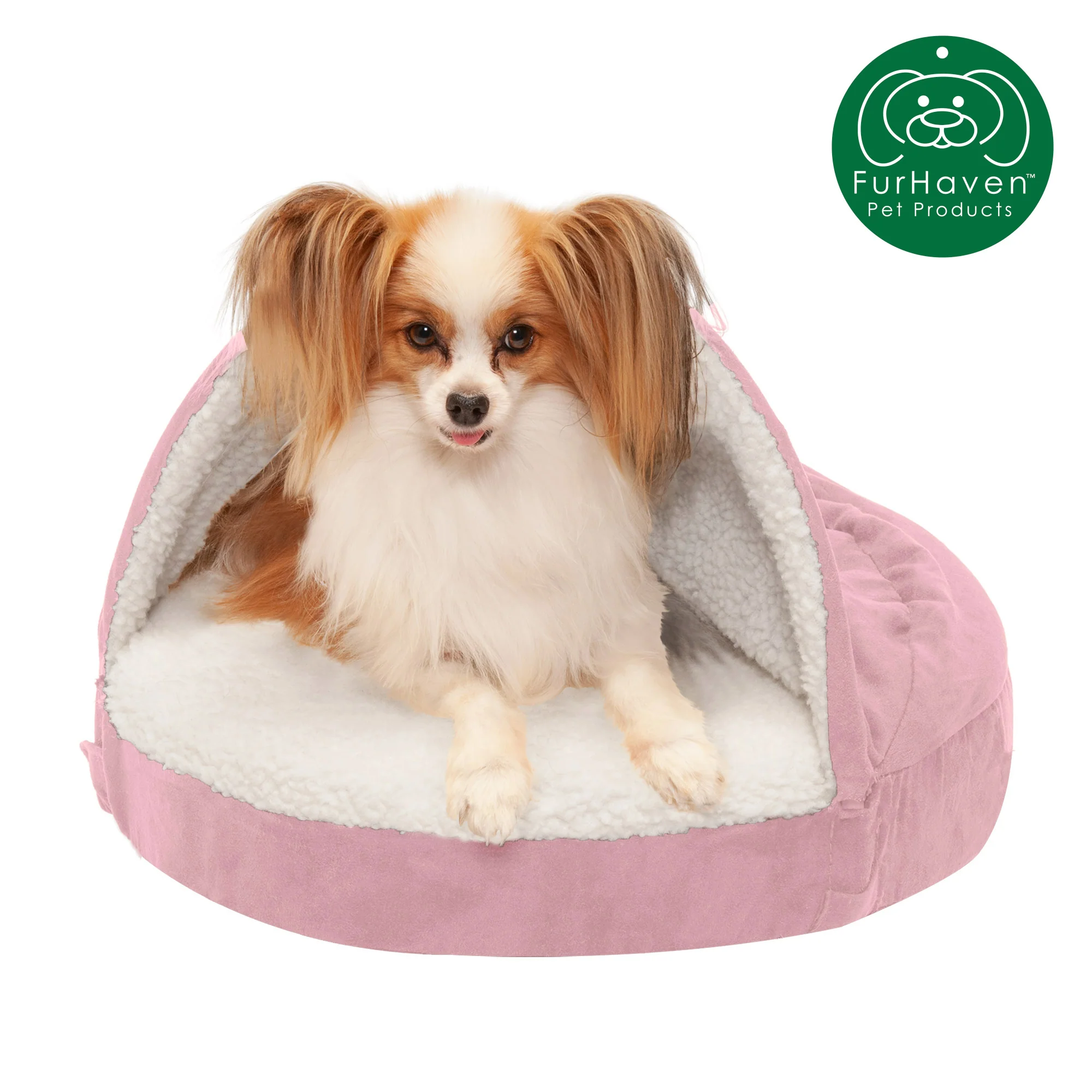 Memory Foam Faux Sheepskin Snuggery Burrow Dog & Cat Pet Bed - Image 24