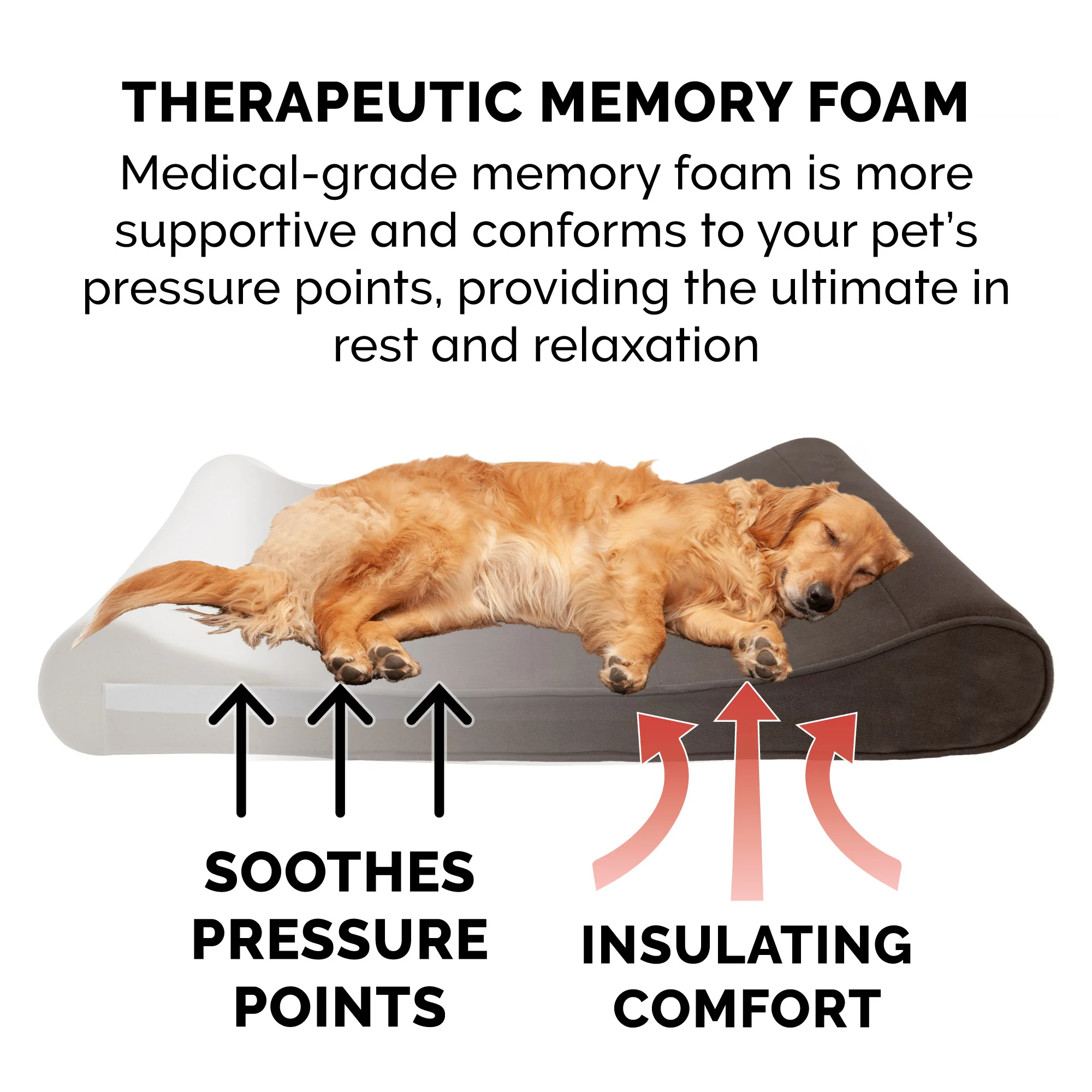 Memory Foam Microvelvet Luxe Lounger Pet Bed - Image 4