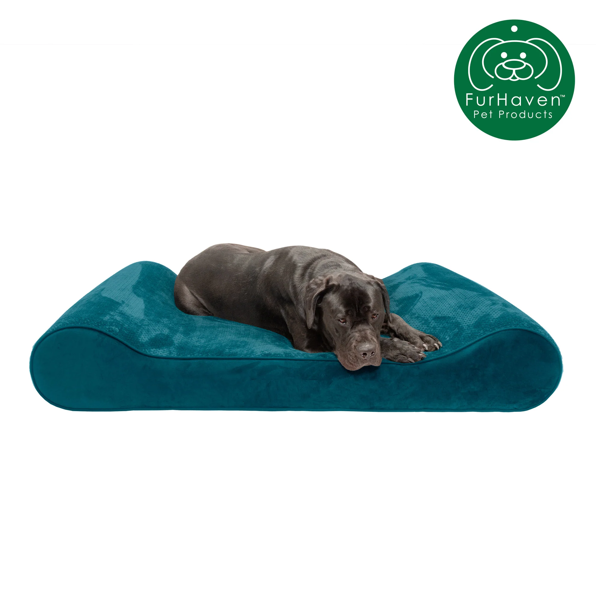 Memory Foam Minky Plush & Velvet Lux Lounger Pet Bed - Image 17