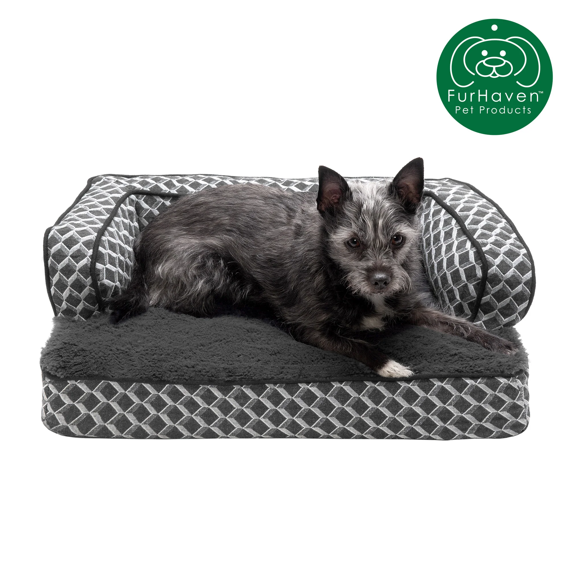 Memory Foam Plush Couch Sofa-Style Pet Bed - Image 15