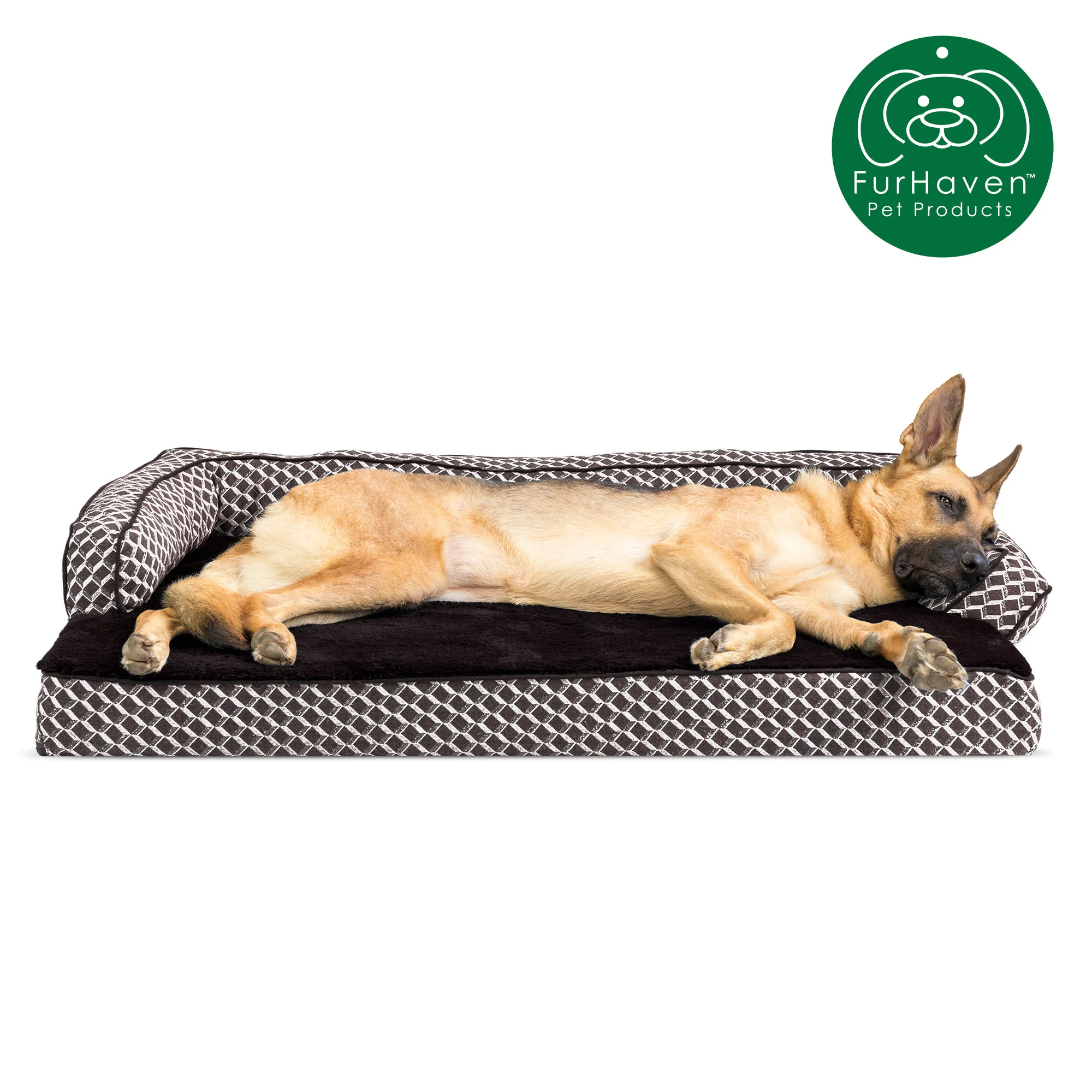 Memory Foam Plush Couch Sofa-Style Pet Bed - Image 8