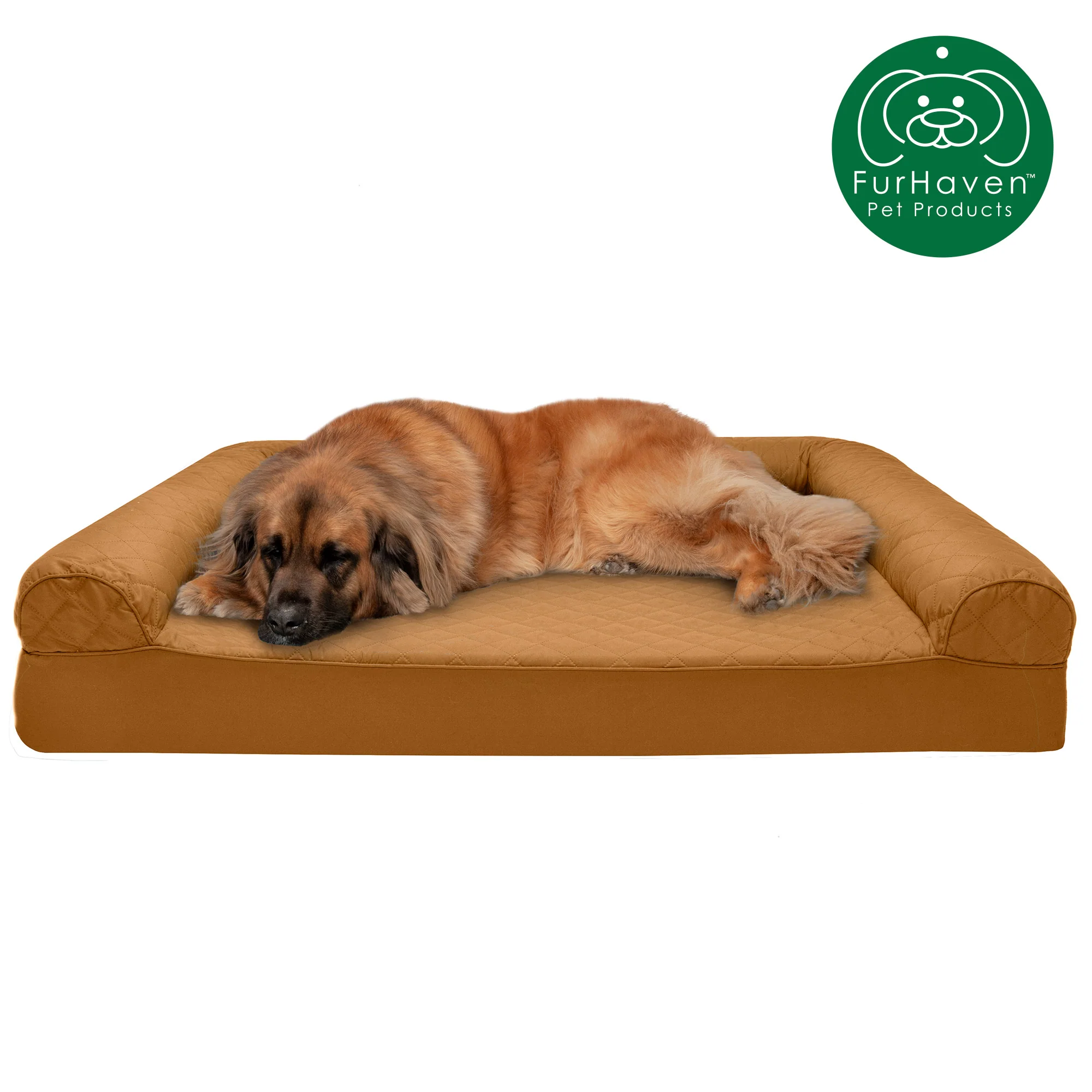 Memory Foam Quilted Sofa-Style Pet Bed - Image 12