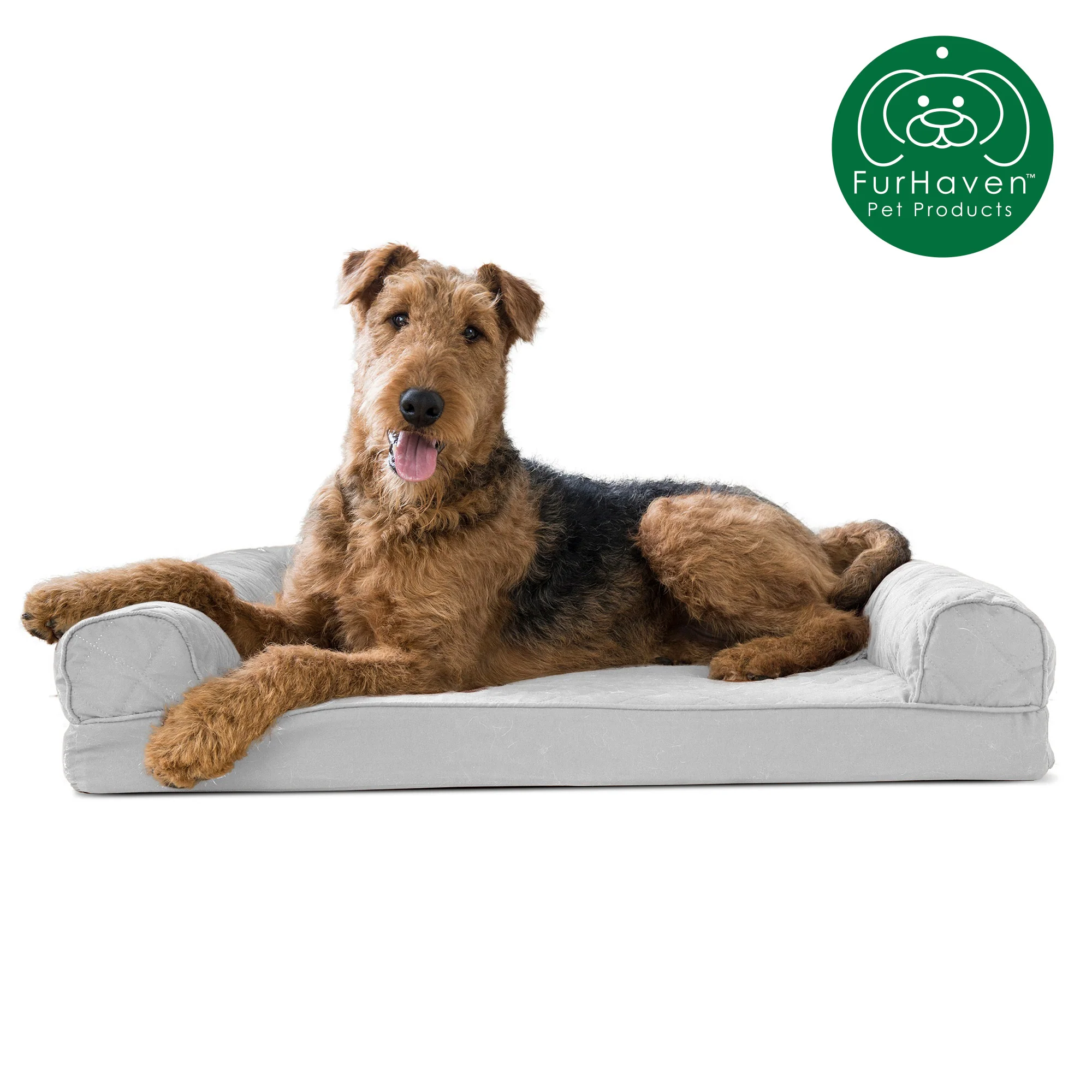 Memory Foam Quilted Sofa-Style Pet Bed - Image 21