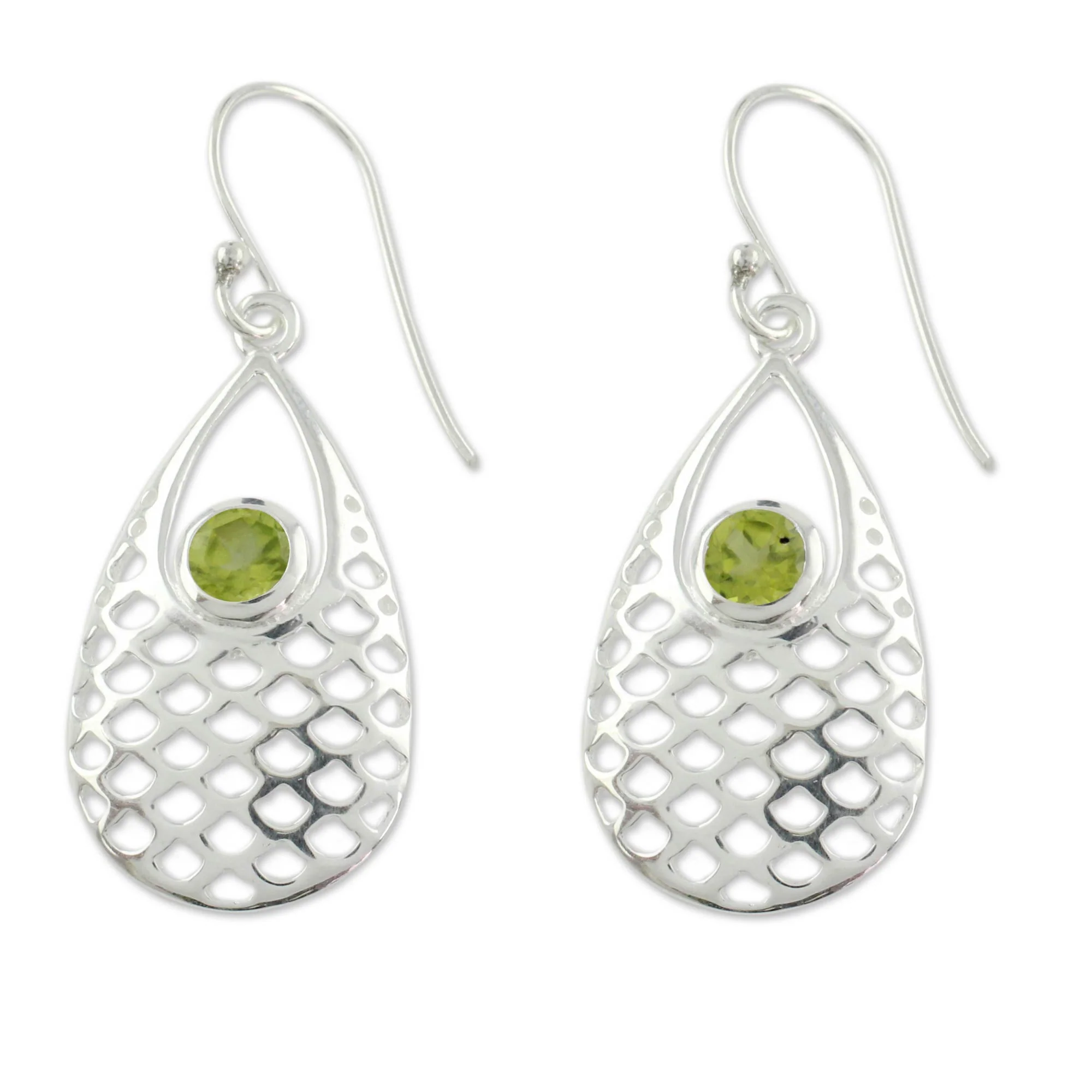 Mermaid Sea Peridot Earrings - Image 2