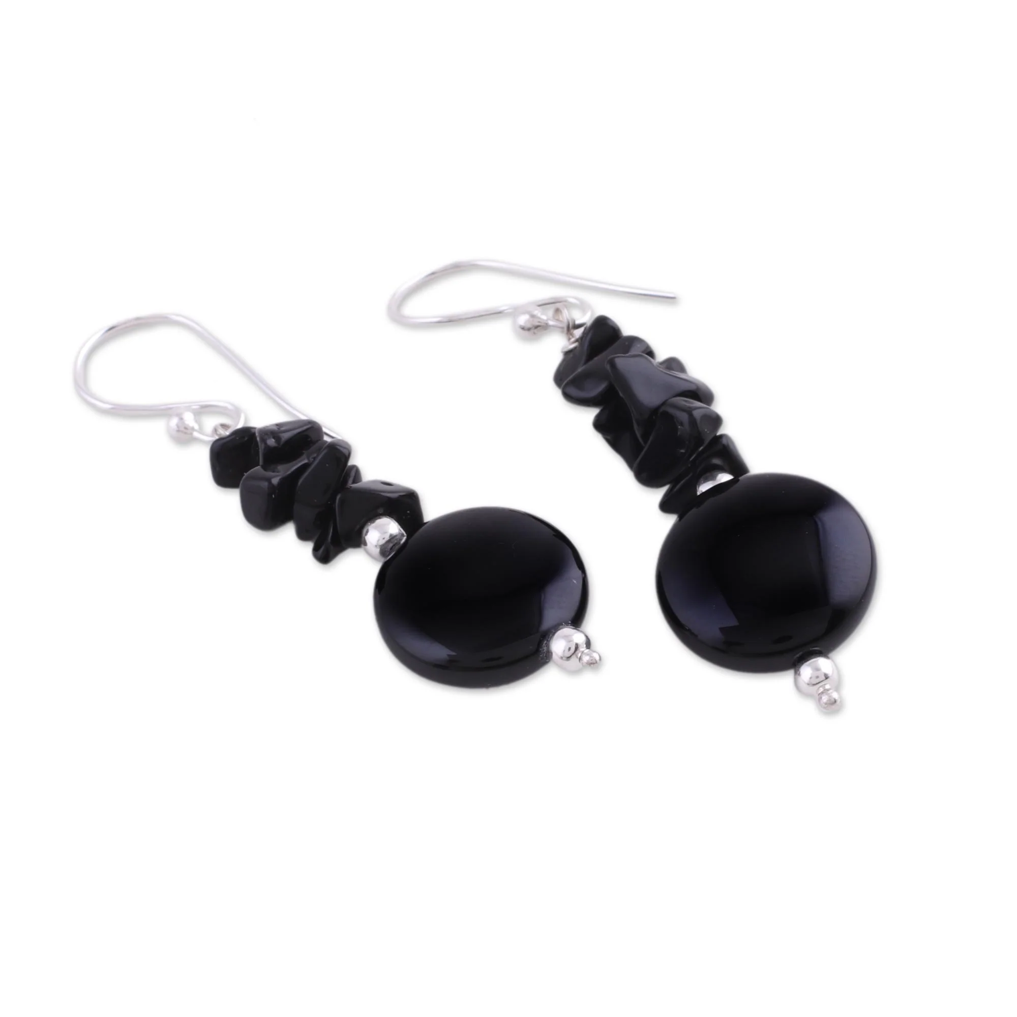 Midnight Charm Sterling Silver Earrings - Image 3