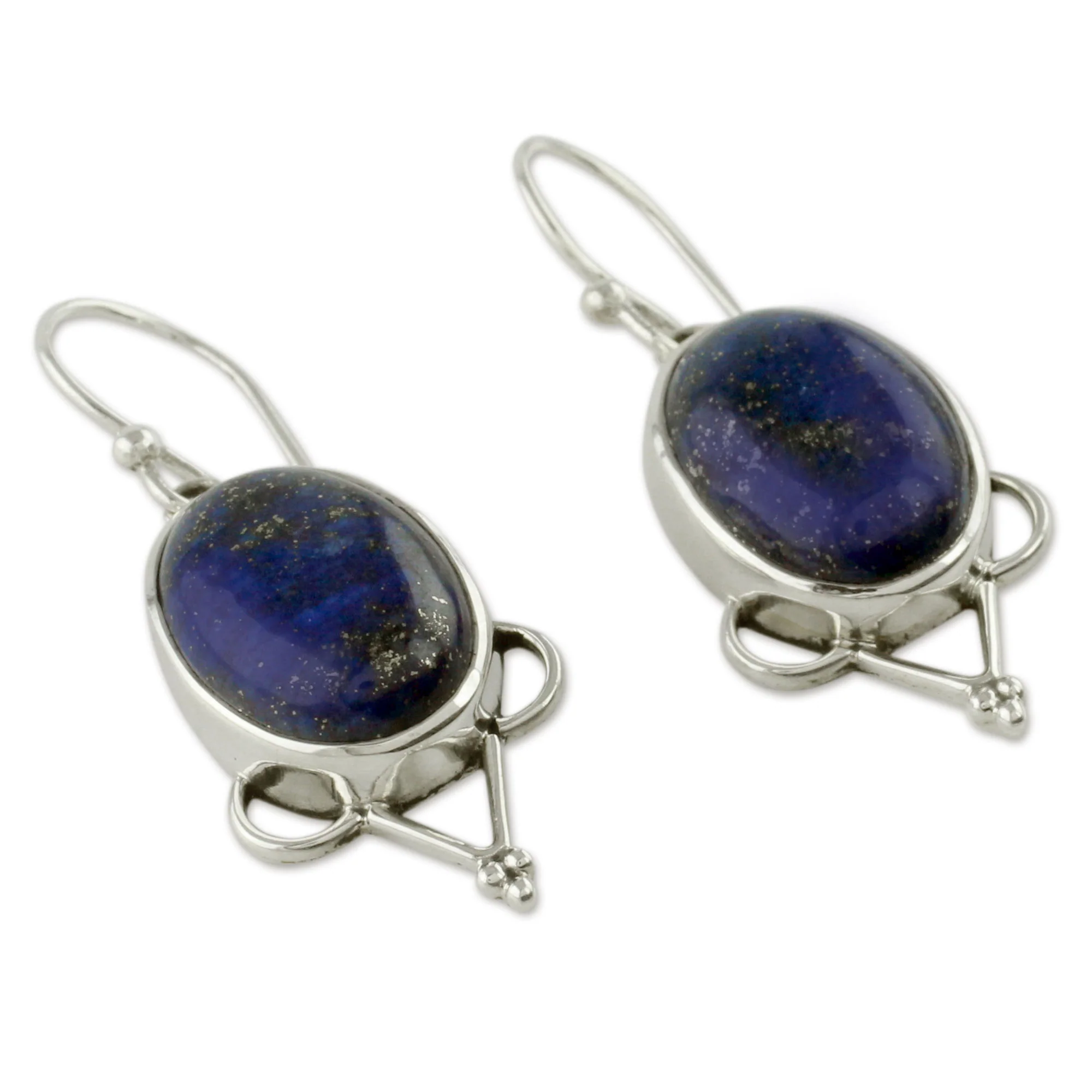 Midnight Constellations Lapis lazuli dangle earrings - Image 3