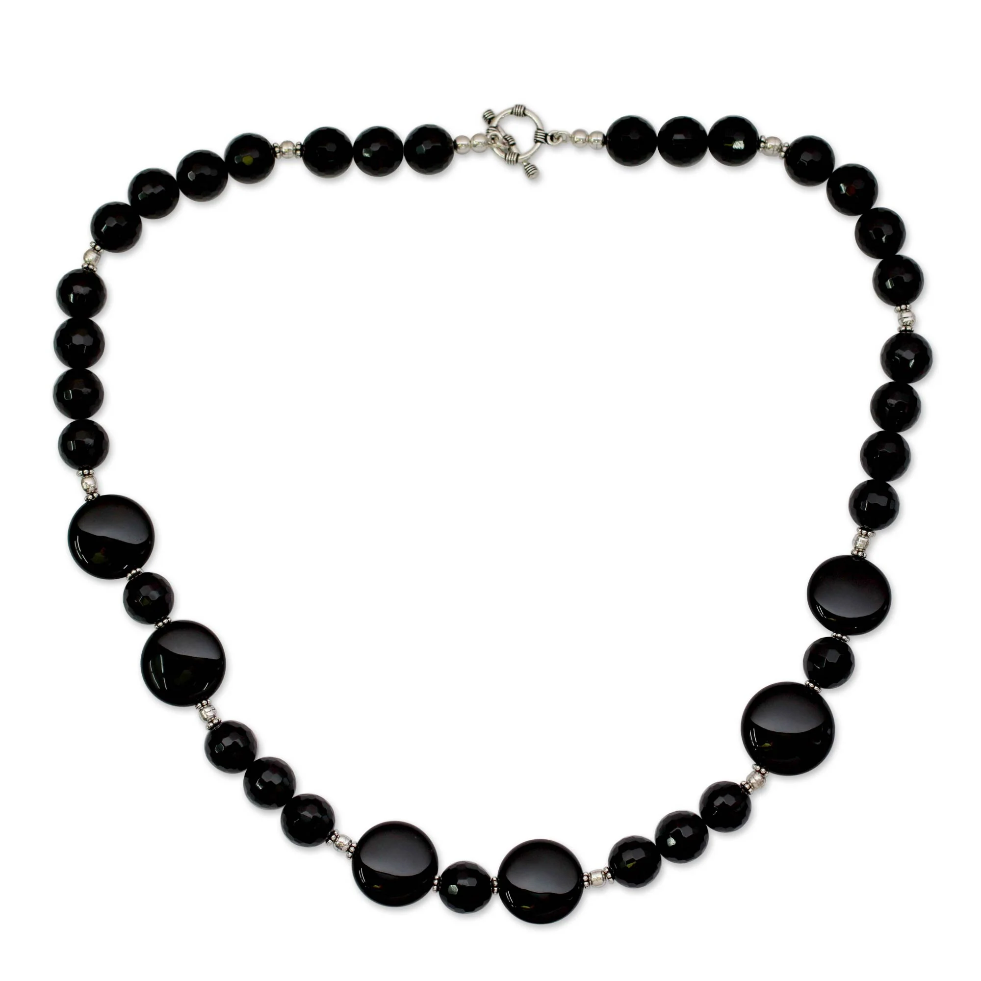 Midnight Magic Modern Black Onyx Necklace - Image 2
