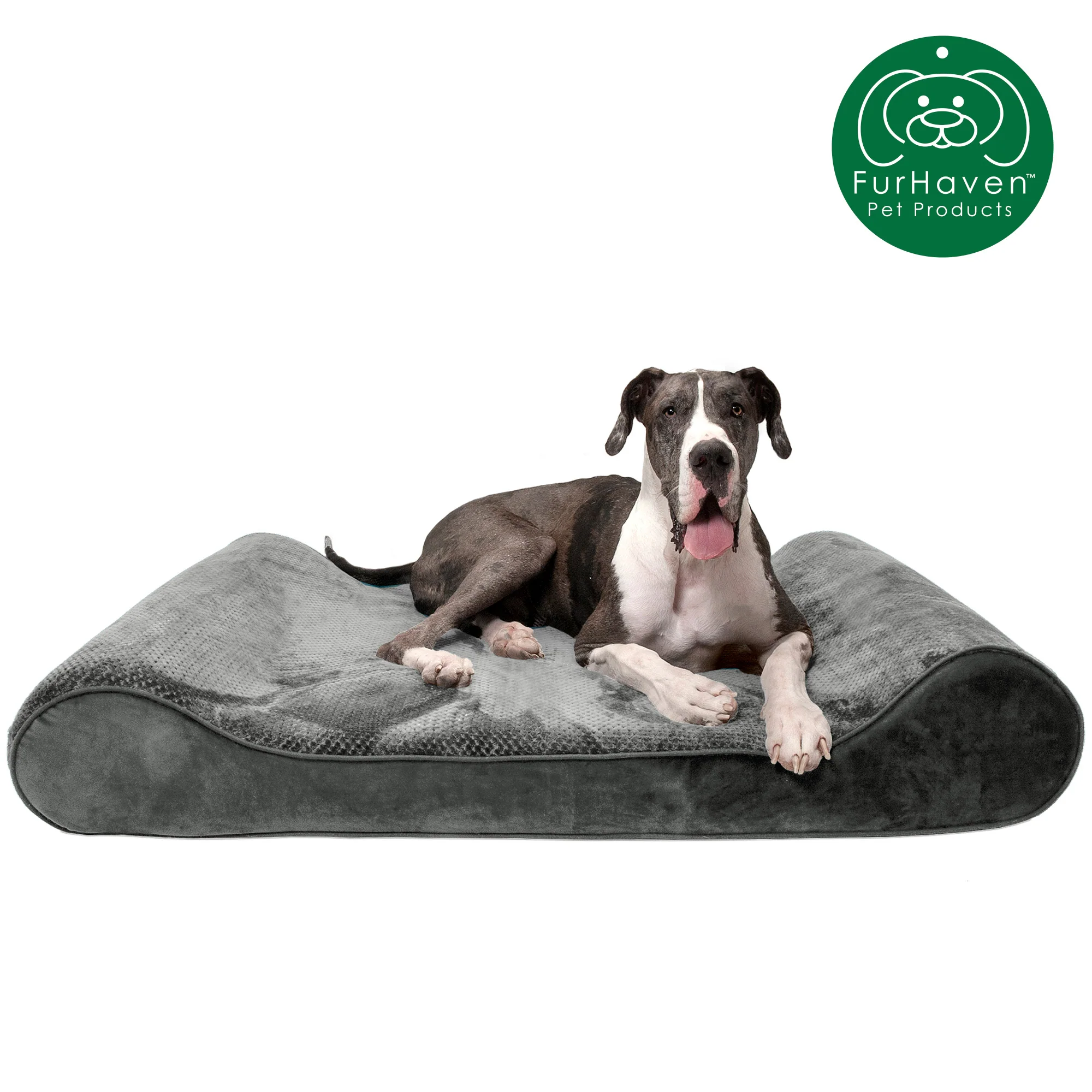 Minky Plush & Velvet Luxe Lounger Pet Bed - Image 28