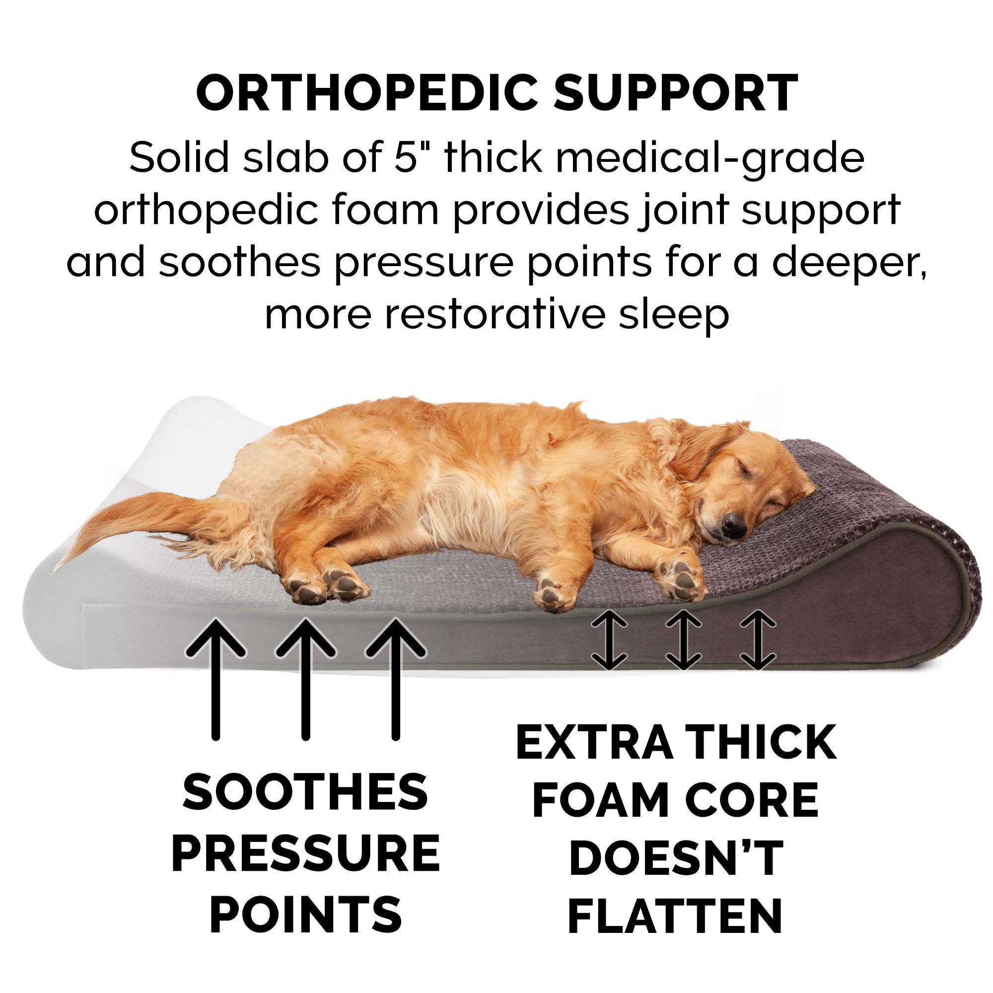 Minky Plush & Velvet Luxe Lounger Pet Bed - Image 4