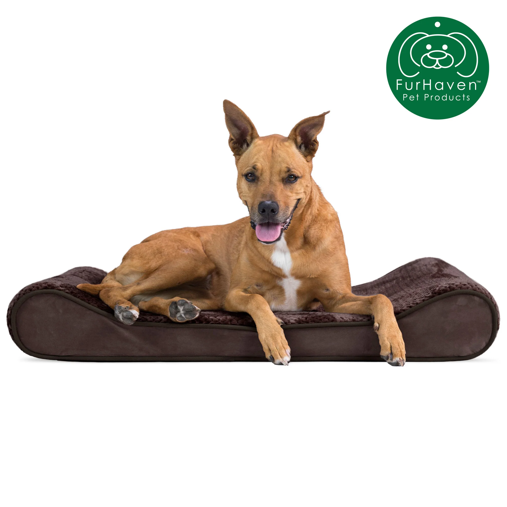 Minky Plush & Velvet Luxe Lounger Pet Bed - Image 7