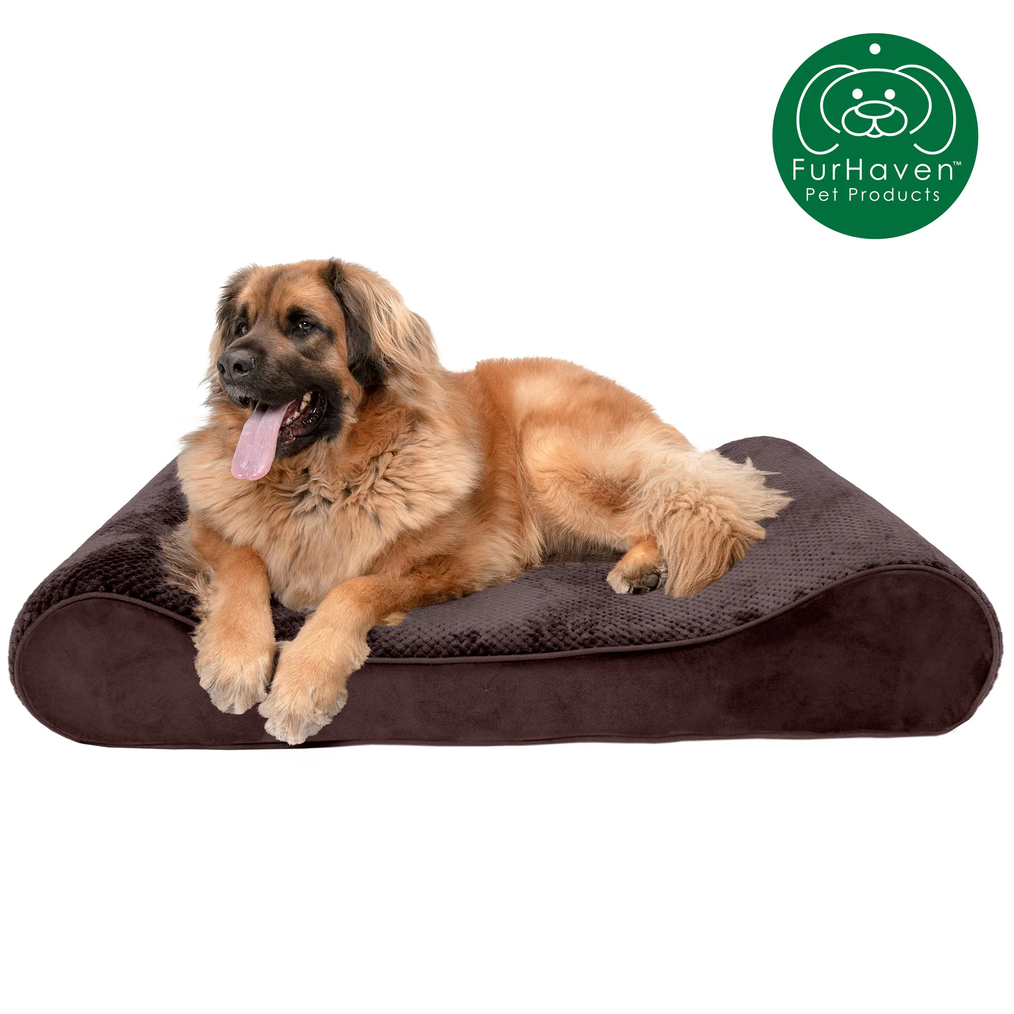 Minky Plush & Velvet Luxe Lounger Pet Bed - Image 9