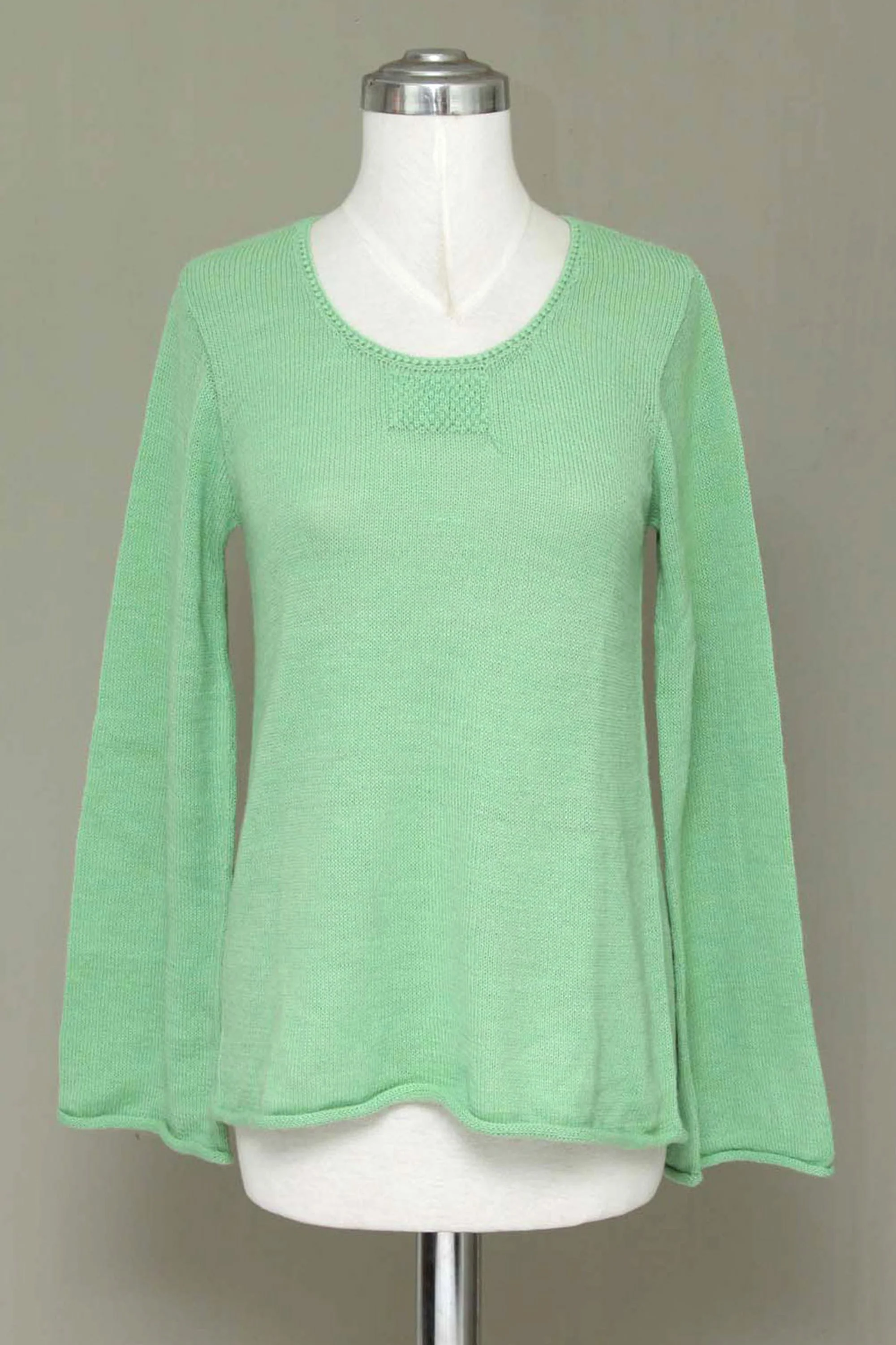 Mint Charisma Women's Alpaca Wool Blend Pullover Sweater - Image 4